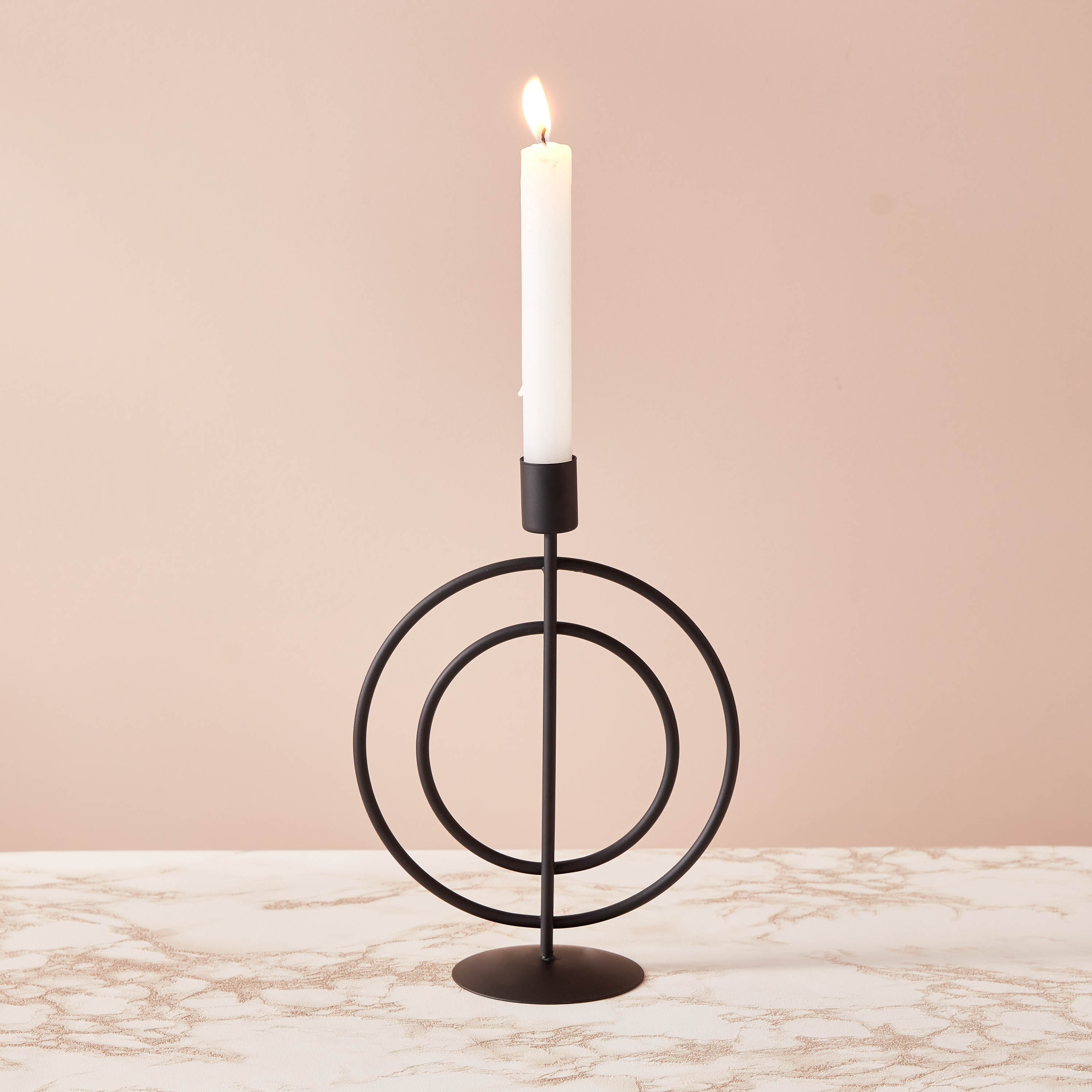 Oligo Modern Metal Candleholder - 16x21.5 cm-hbxlivingroom-decorandaccessories-candleholders-image-1
