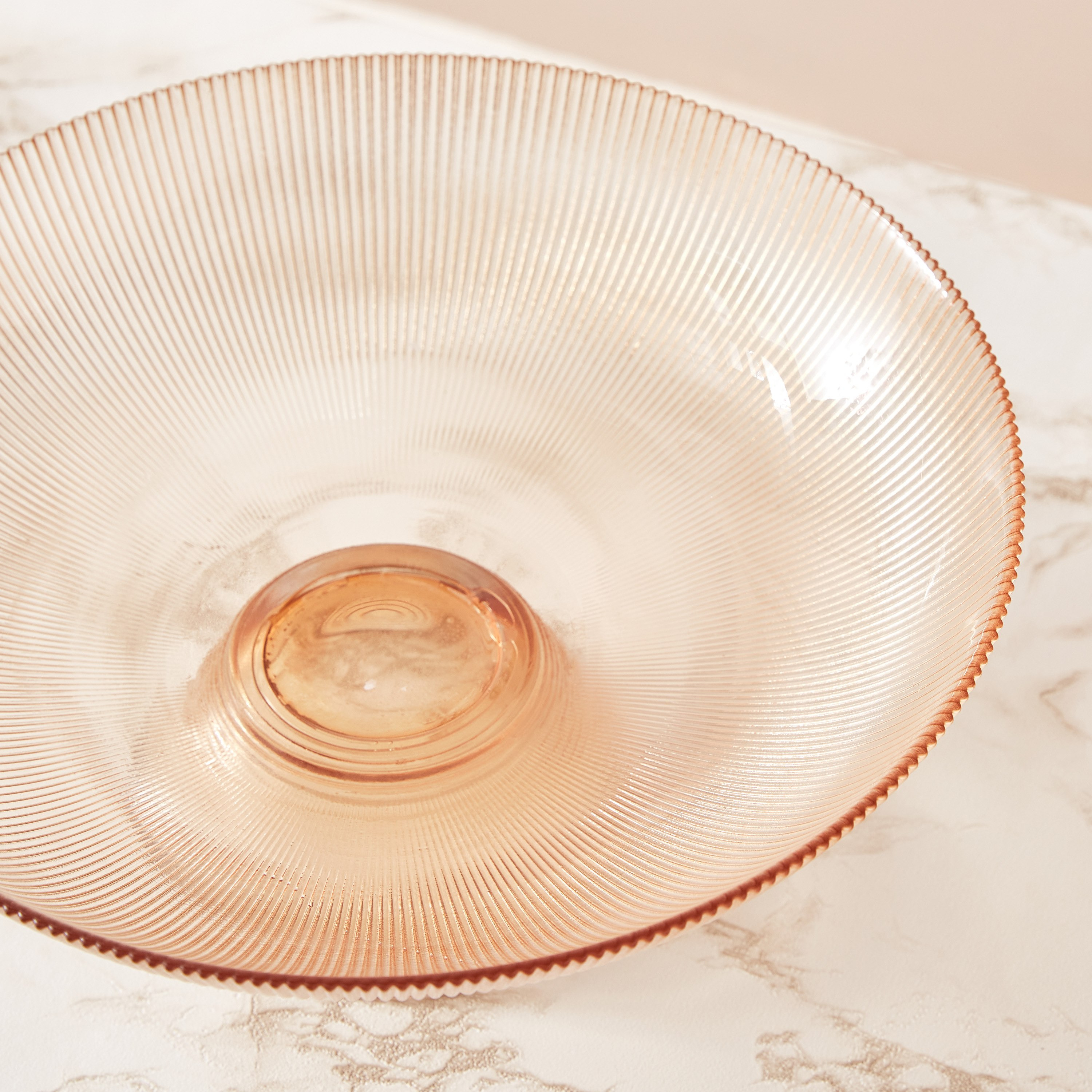 Oligo Sprayed and Ribbed Glass Decorative Bowl -  24.5x13.5 cm-hbxdecorandfurnishings-homeaccessories-bowls-image-4
