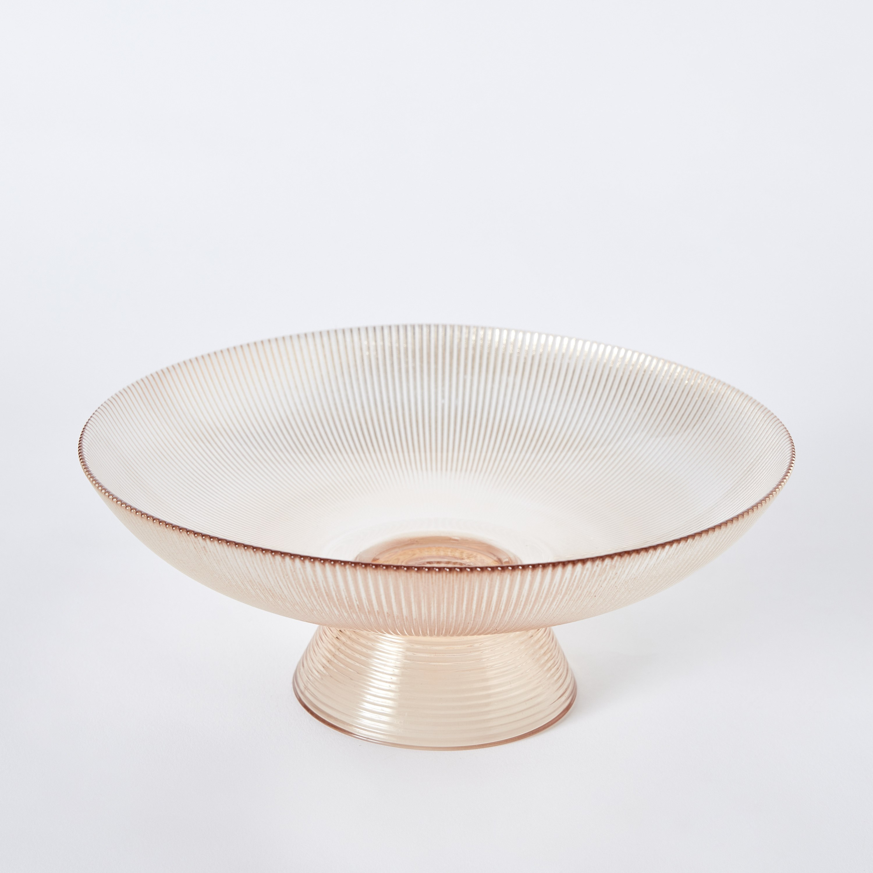 Oligo Sprayed and Ribbed Glass Decorative Bowl -  24.5x13.5 cm-hbxdecorandfurnishings-homeaccessories-bowls-image-6