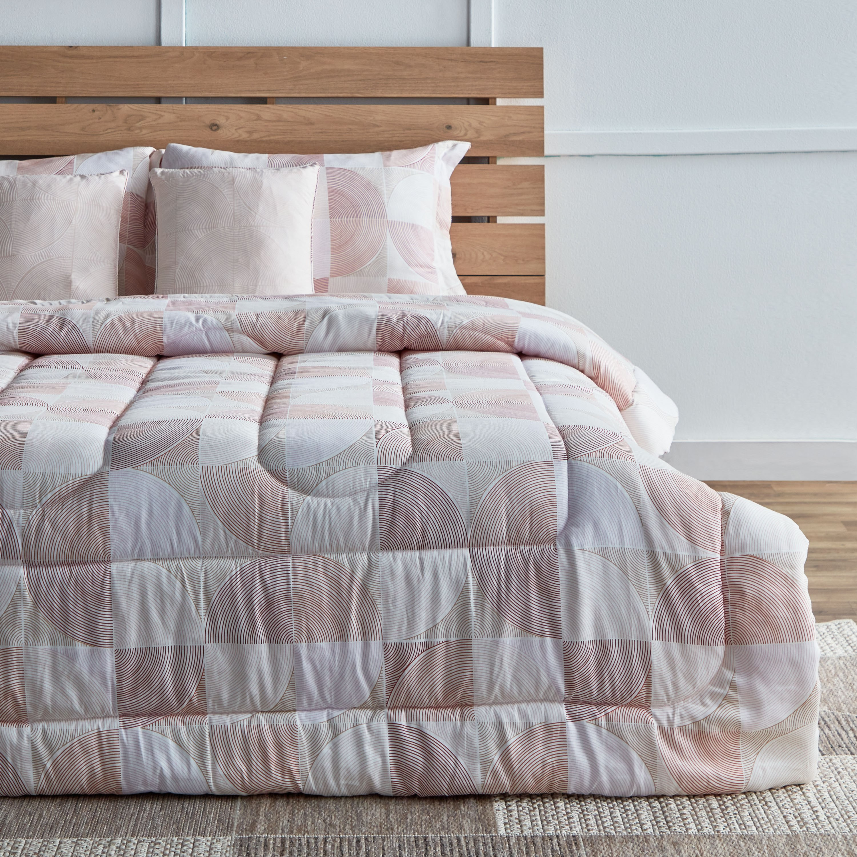 طقم لحاف كينج قطن بطبعات 5 قطع مالاكس من هيوستن - 220x240 سم-hbxhomeware-hbxdecorandfurnishings-image-1