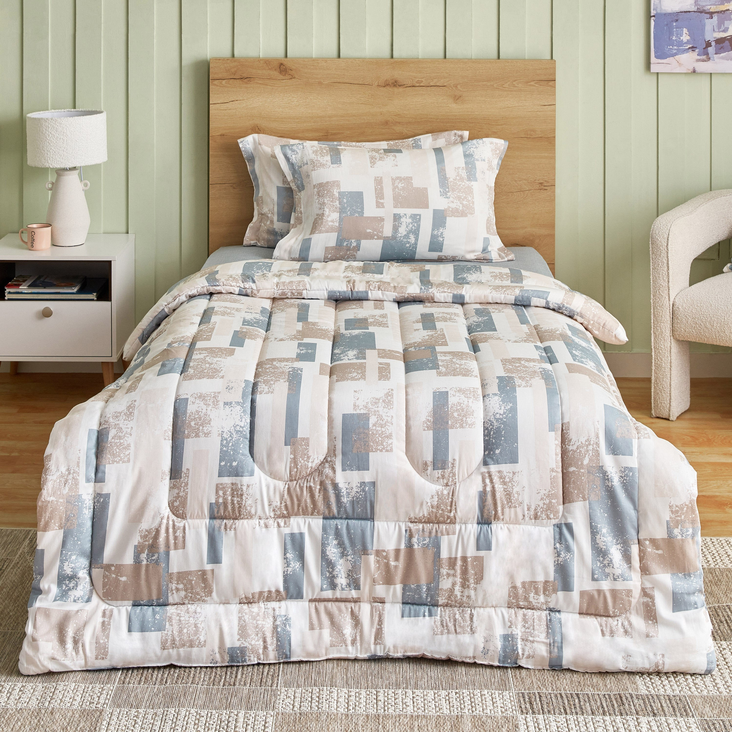 Houston Vaasa 3-Piece Printed Cotton Twin Comforter Set - 160x220 cm-hbxkidsandyouth-beddingandfurnishings-comfortersets-image-2