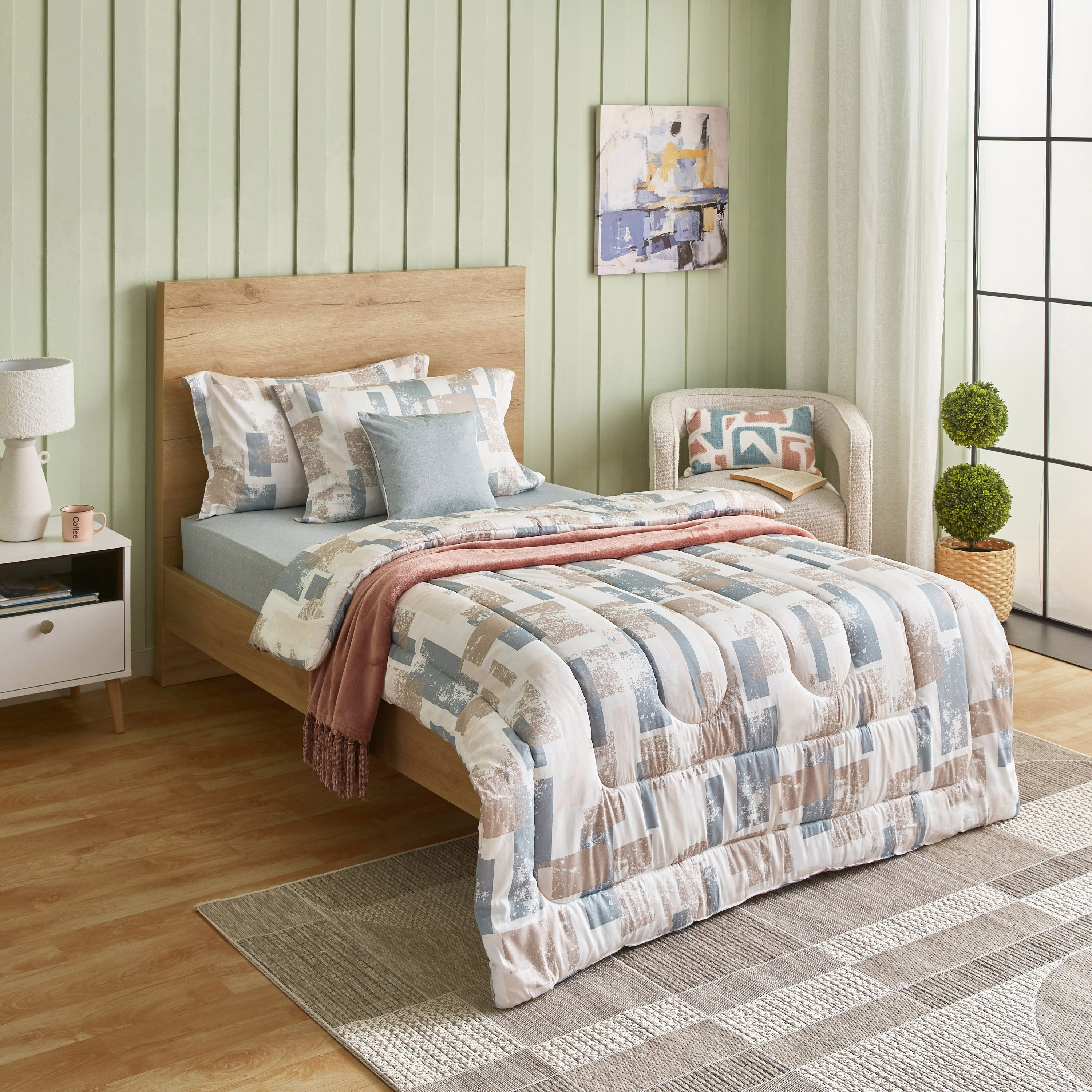Houston Vaasa 3-Piece Printed Cotton Twin Comforter Set - 160x220 cm-hbxkidsandyouth-beddingandfurnishings-comfortersets-image-7