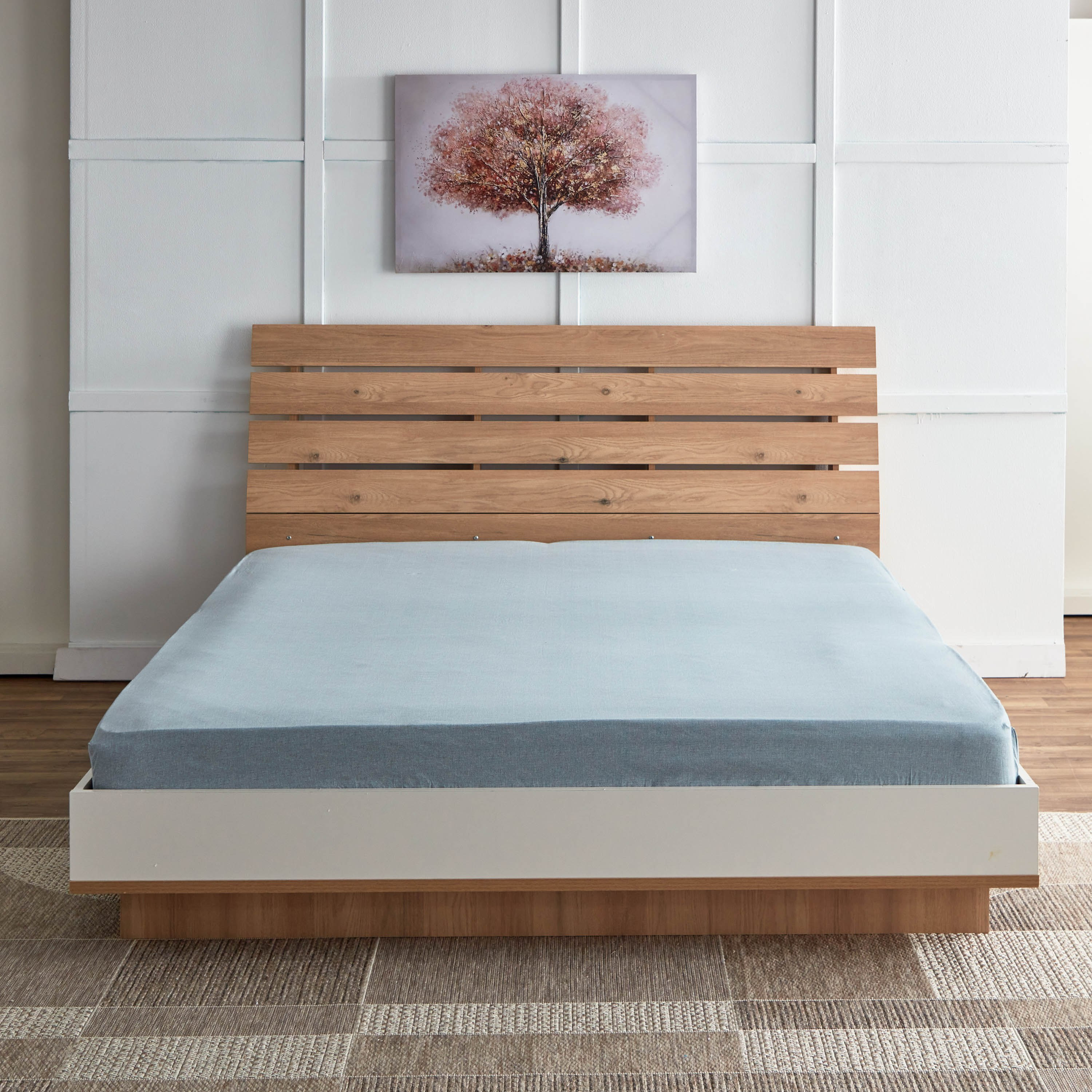 شرشف مطّاطي كينج قطن بطبعات فاسا من هيوستن - 180x200+30 سم-hbxhomeware-hbxbedroom-image-2