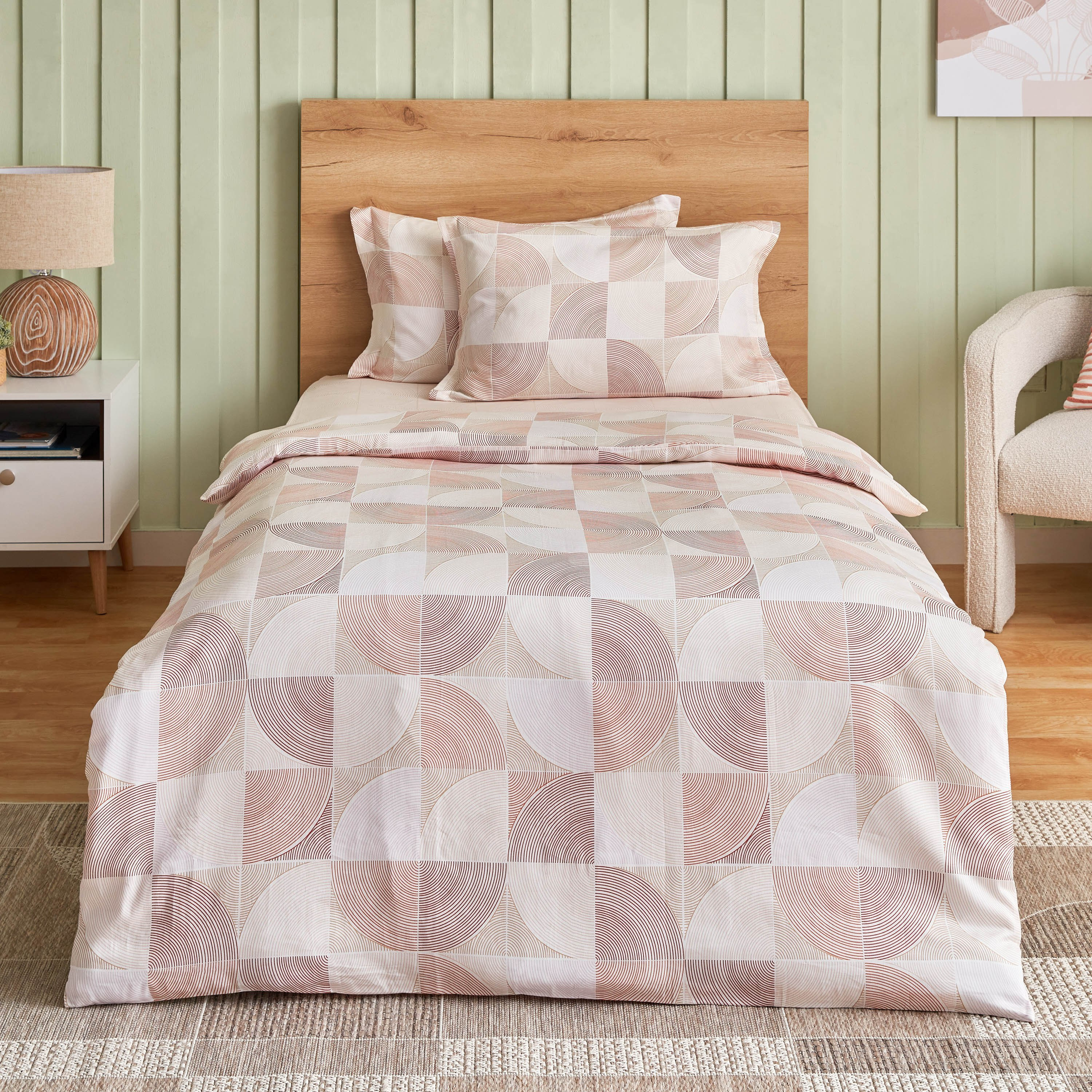 طقم غطاء لحاف مبطّن كينج قطن بطبعات 3 قطع من هيوستن مالاكس - 220x220 سم-hbxhomeware-hbxdecorandfurnishings-image-2