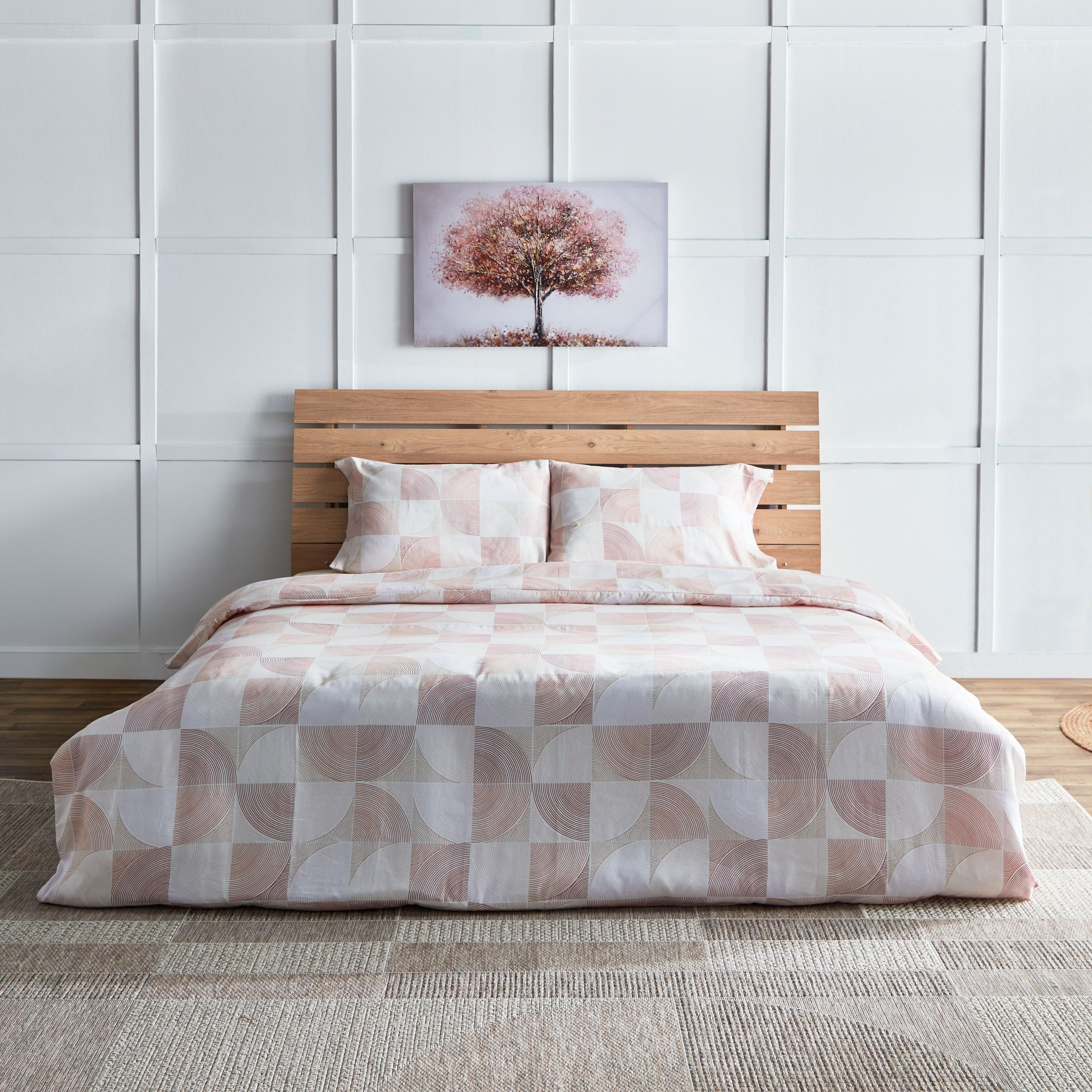 طقم غطاء لحاف سوبر كينج قطن بطبعات 210 خيط 3 قطع مالاكس من هاوستون - 200x200 سم-hbxhomeware-hbxdecorandfurnishings-image-2