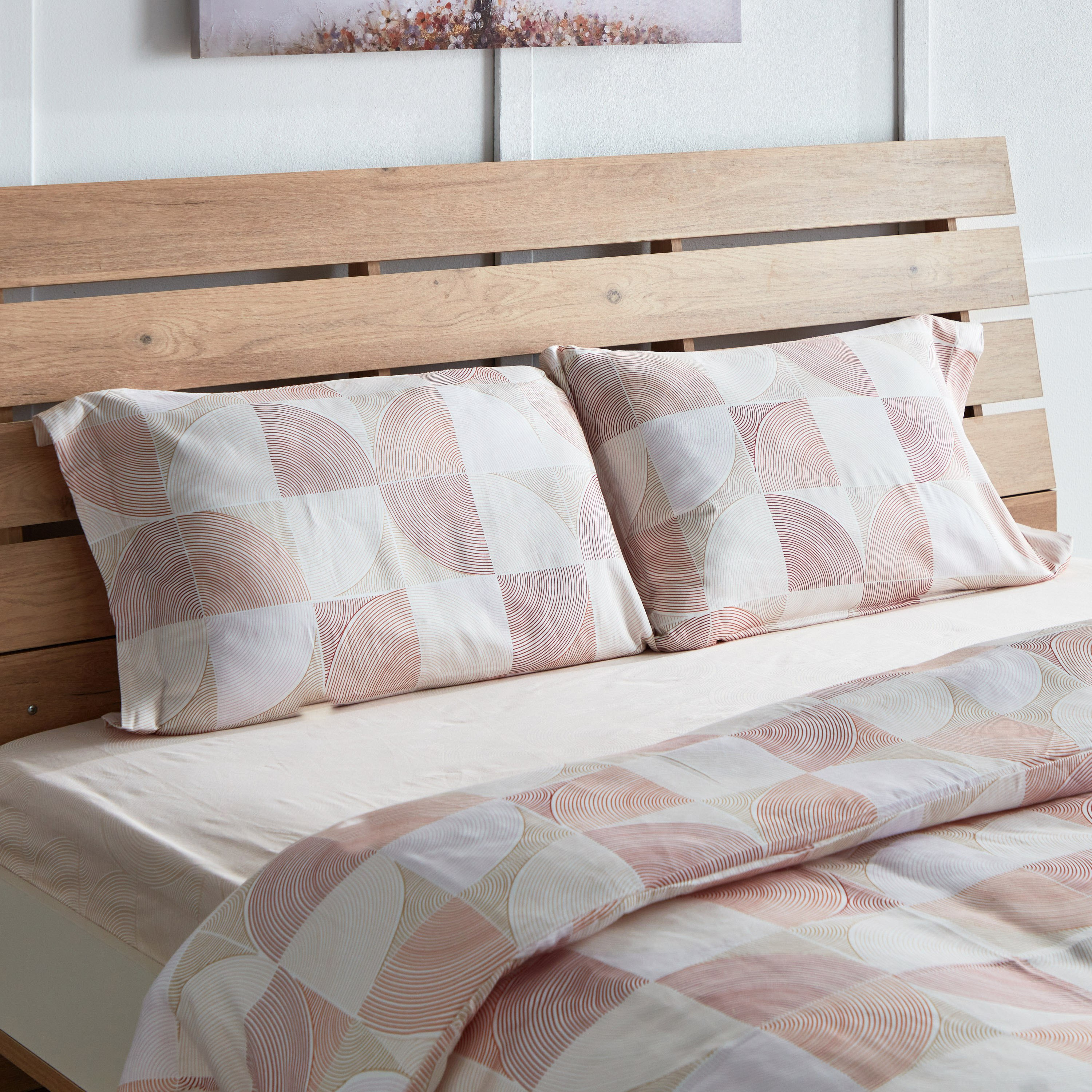 طقم غطاء لحاف سوبر كينج قطن بطبعات 210 خيط 3 قطع مالاكس من هاوستون - 200x200 سم-hbxhomeware-hbxdecorandfurnishings-image-3