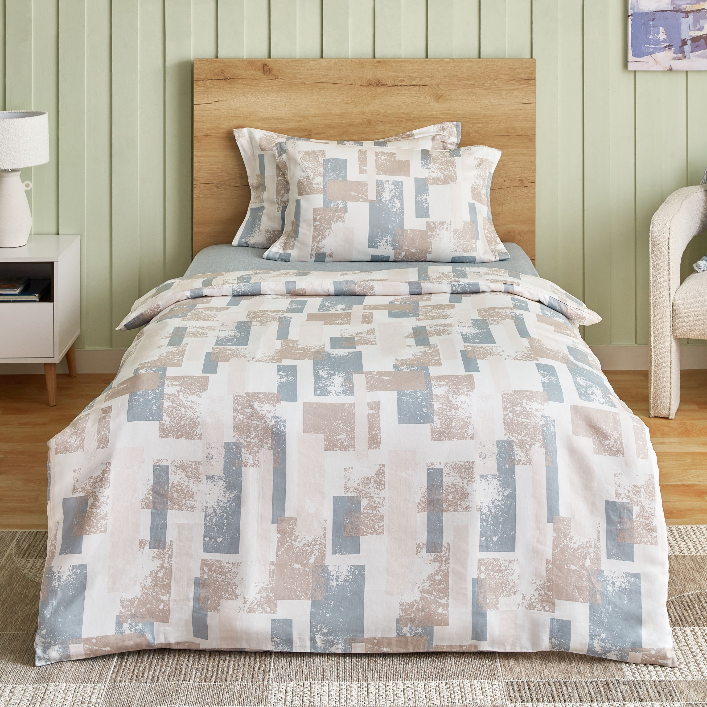 طقم غطاء لحاف توين قطن بطبعات 3 قطع من أورورا جيانا - 150x220 سم-hbxhomeware-bedding-duvetcovers-image-2