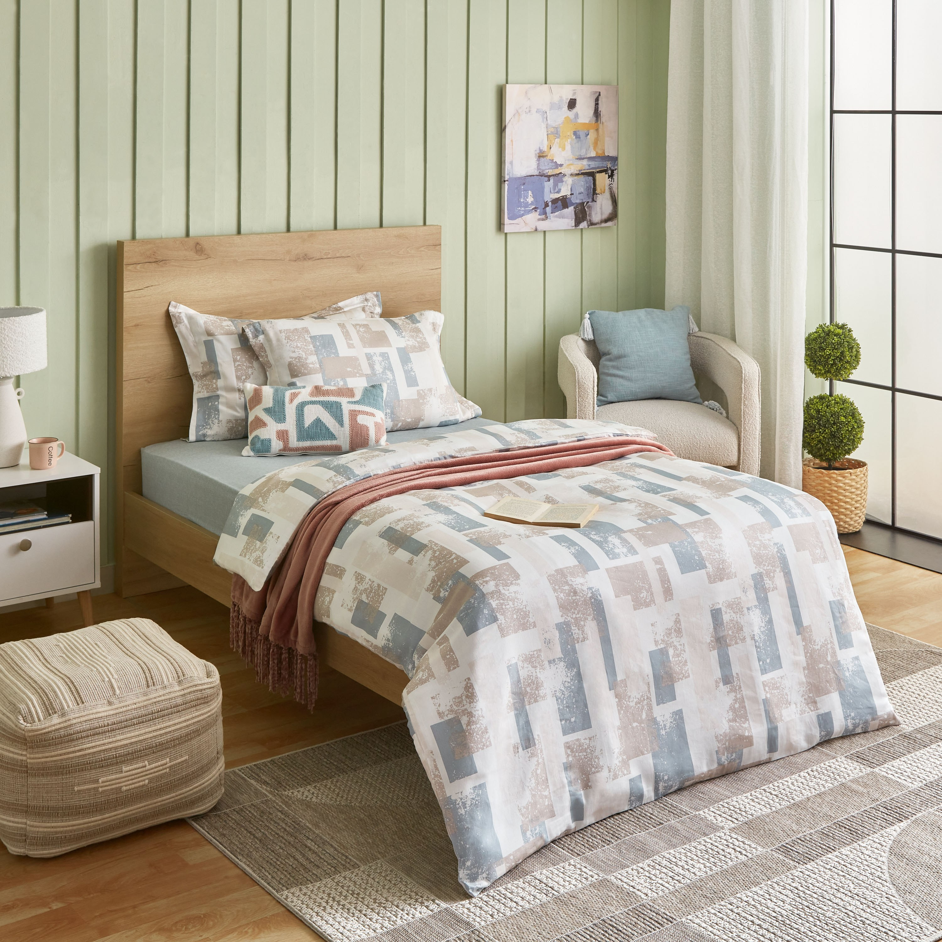 طقم غطاء لحاف توين قطن بطبعات 3 قطع من أورورا جيانا - 150x220 سم-hbxhomeware-bedding-duvetcovers-image-8