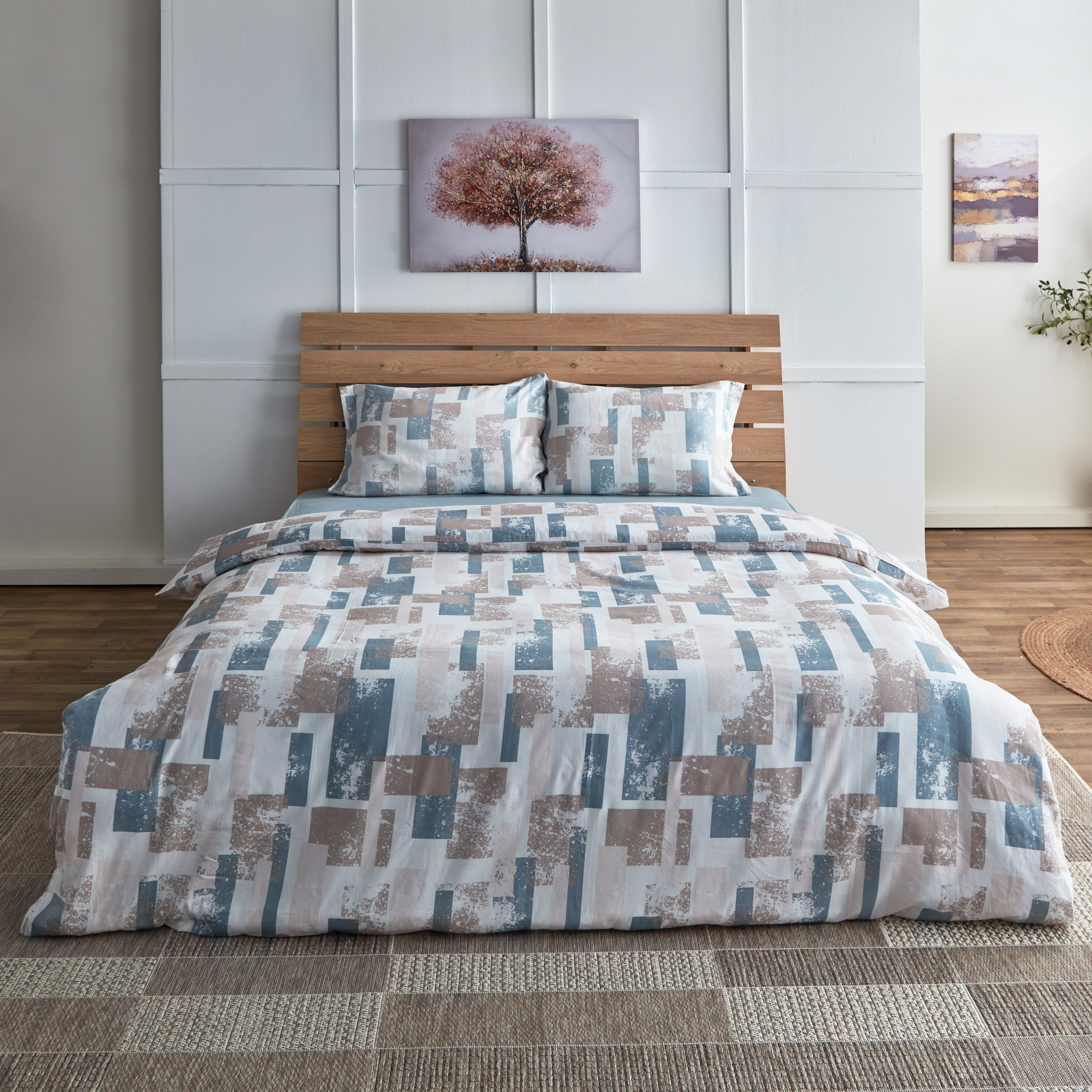 طقم غطاء لحاف سوبر كينج 3 قطع من هاوستون- 240x220 سم-hbxhomeware-bedding-duvetcovers-image-2