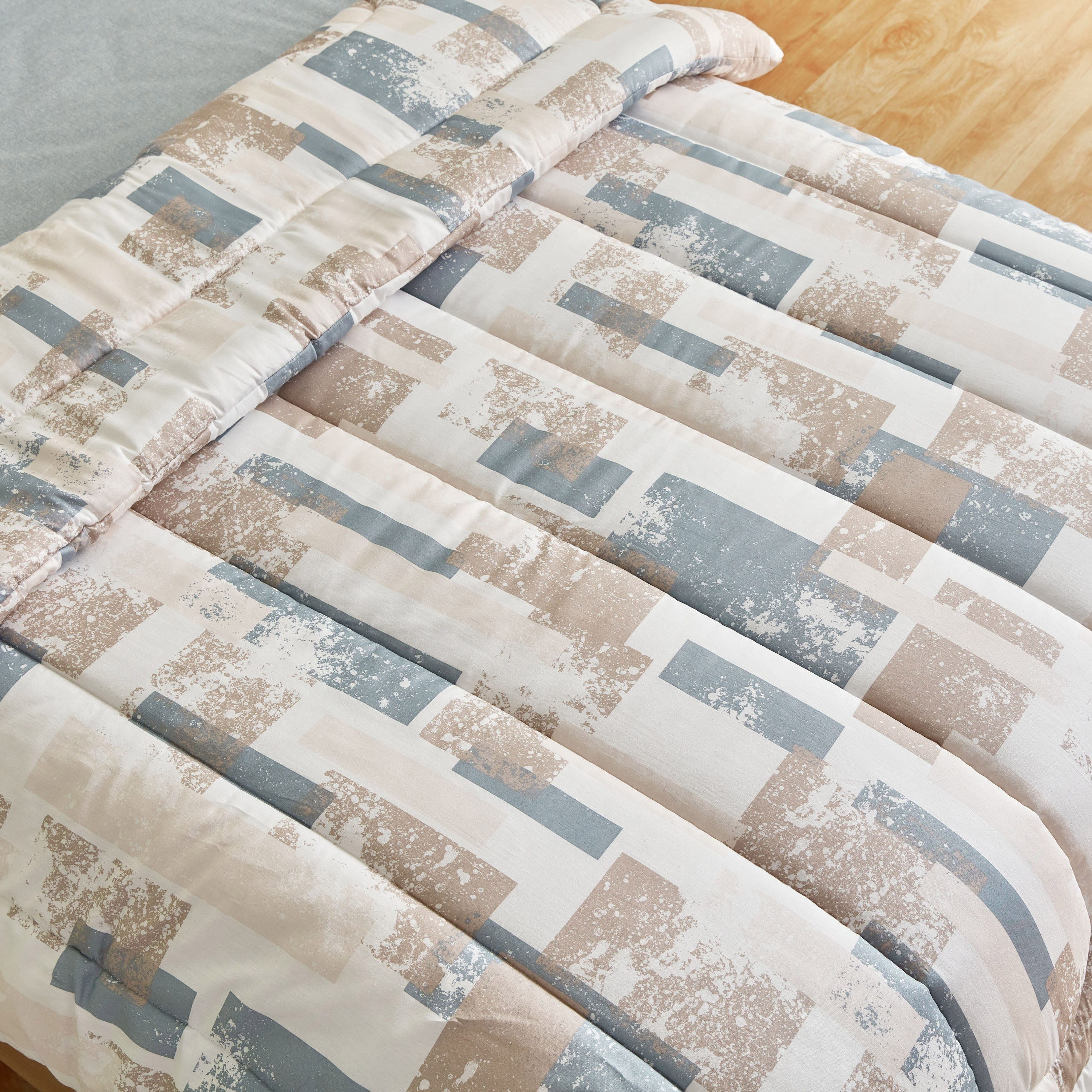 طقم لحاف مزدوج قطن  بطبعات - 5 قطع من هيوستن فاسا- 160x220 سم-hbxkidsandyouth-beddingandfurnishings-comfortersets-image-4