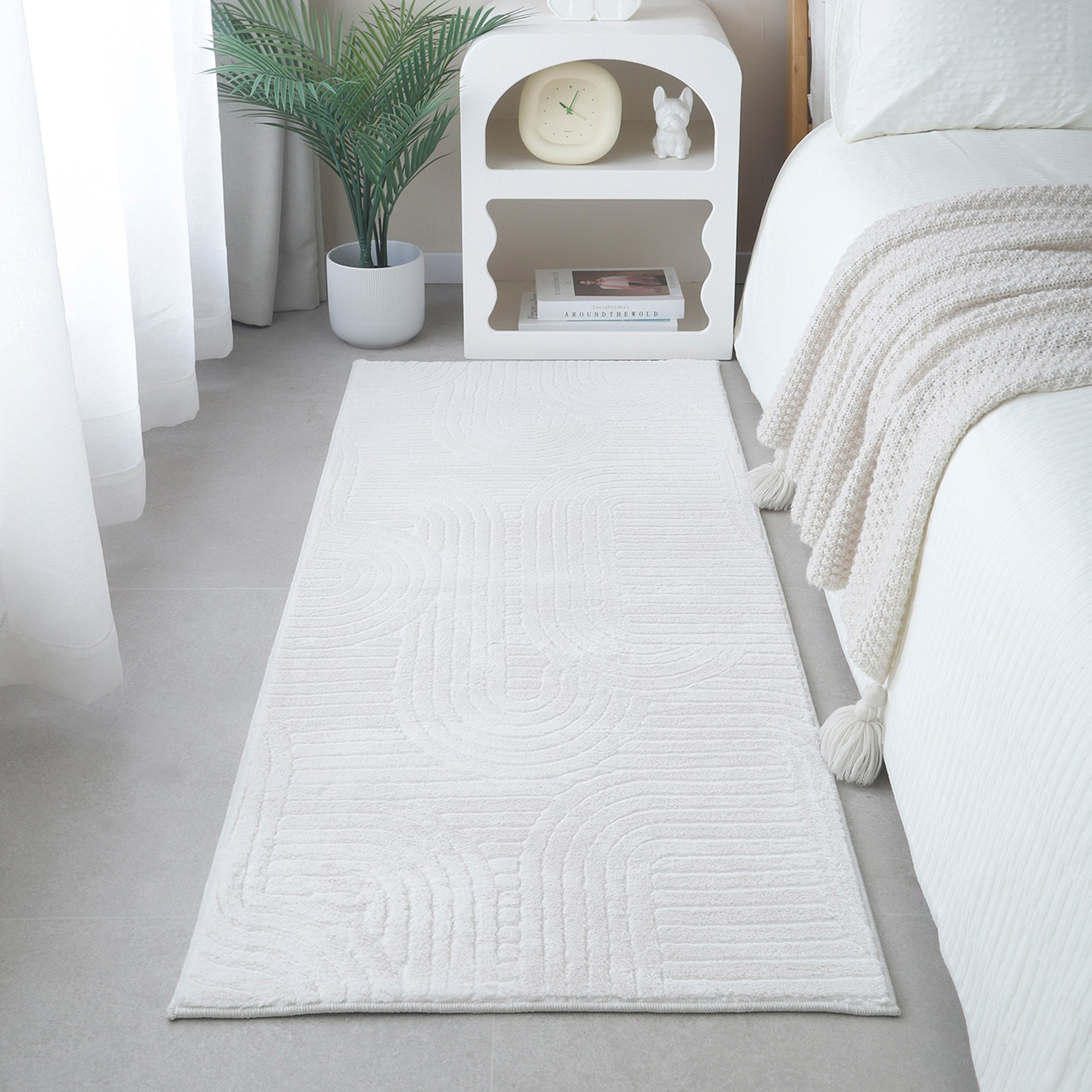 سجادة جاكار فرو أرنب من زارا - 60x150 سم-hbxdecorandfurnishings-floorcoverings-rugs-image-1