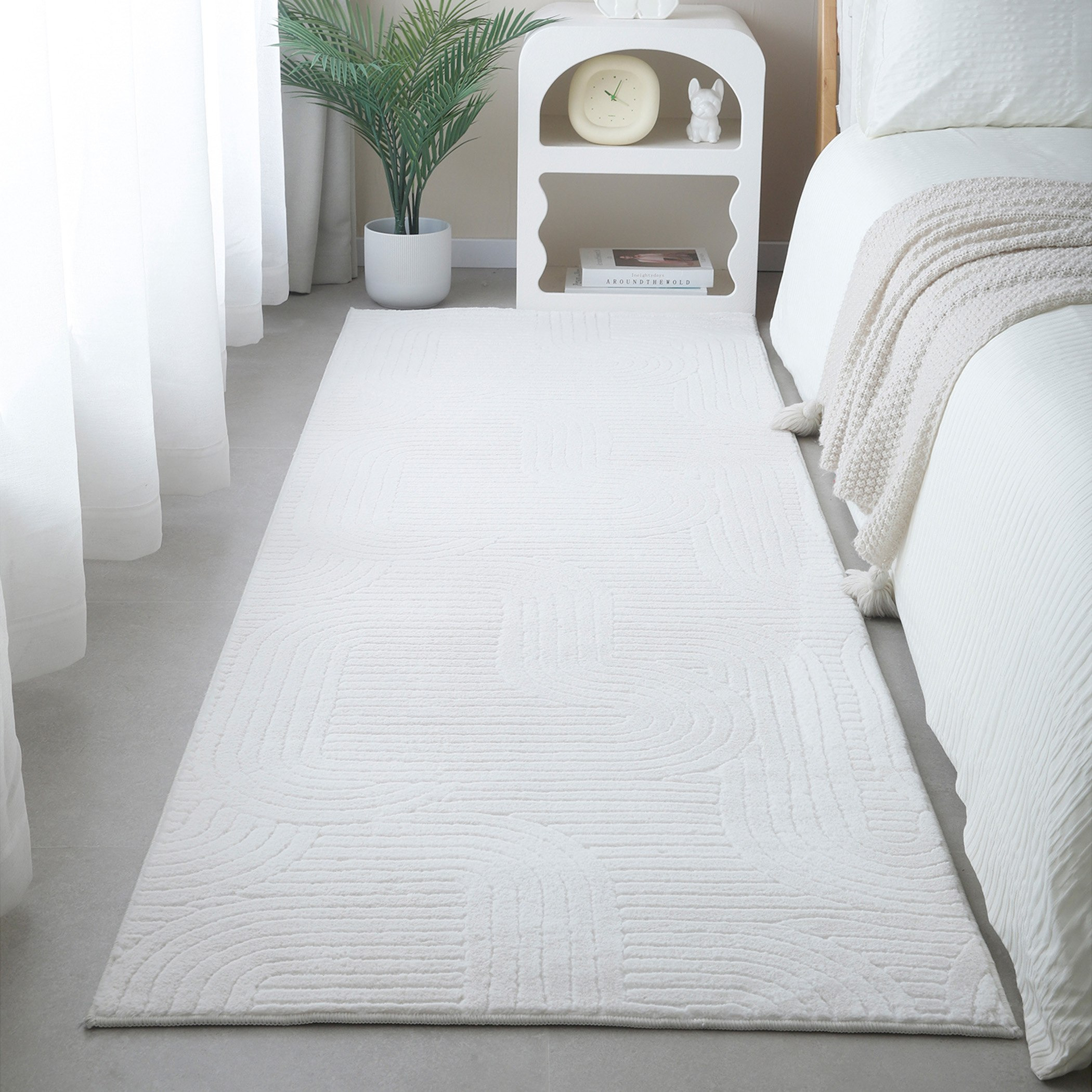 سجادة جاكار فرو أرنب من زارا - 75x230 سم-hbxdecorandfurnishings-floorcoverings-rugs-image-1