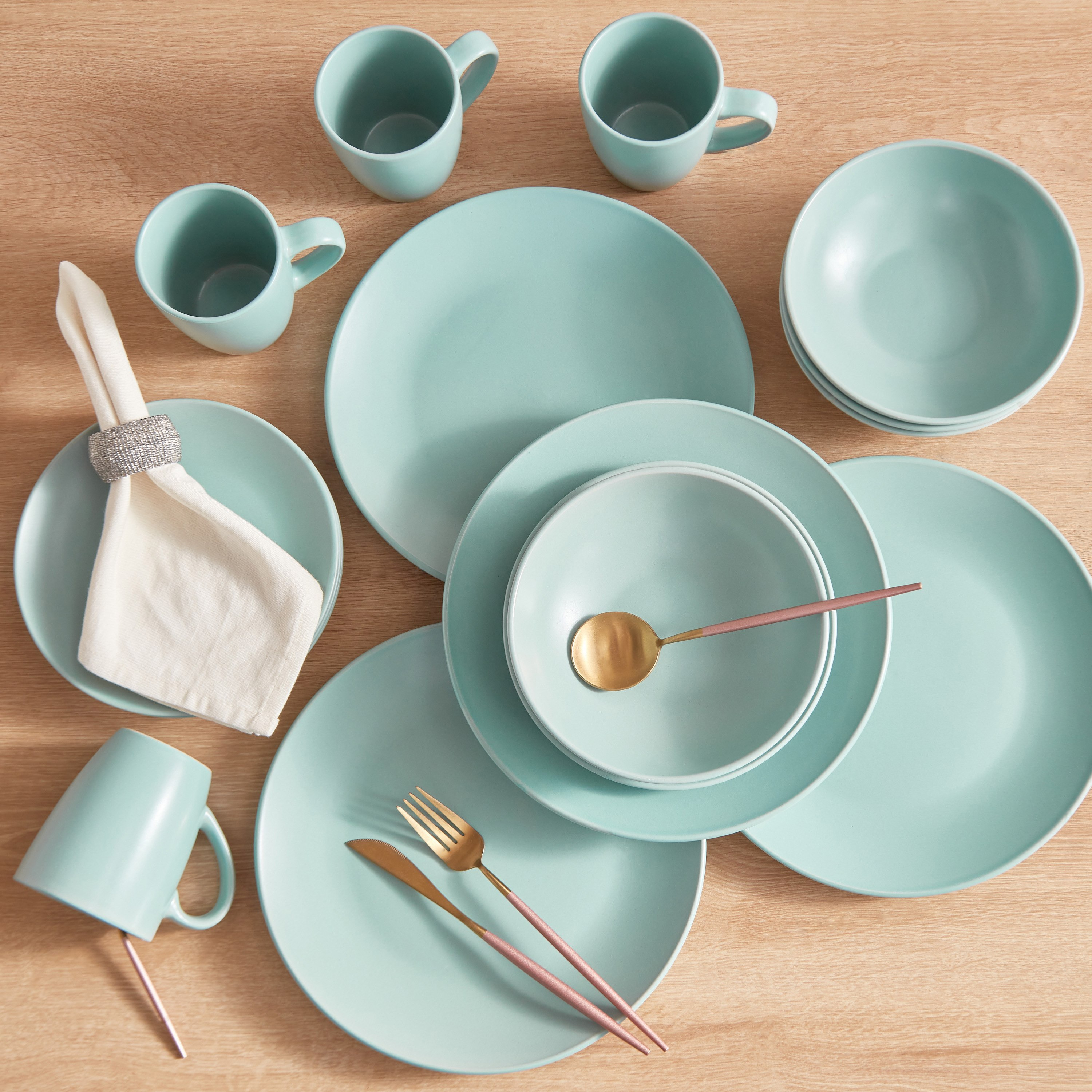 طقم عشاء 16 قطعة من الخزف الحجري من إليجنزا - 4 أشخاص-hbxhomeware-hbxkitchen-image-1