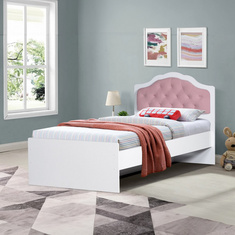 Elsa Single Upholstered Headboard Bed - 90x200 cm