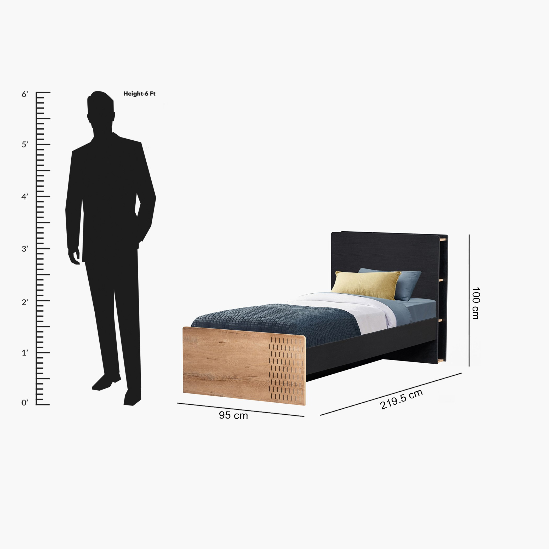 Jordan Single Smart Bed with Headboard Storage - 90x200 cm-hbxfurniture-bedsandbedsets-beds-single-image-16
