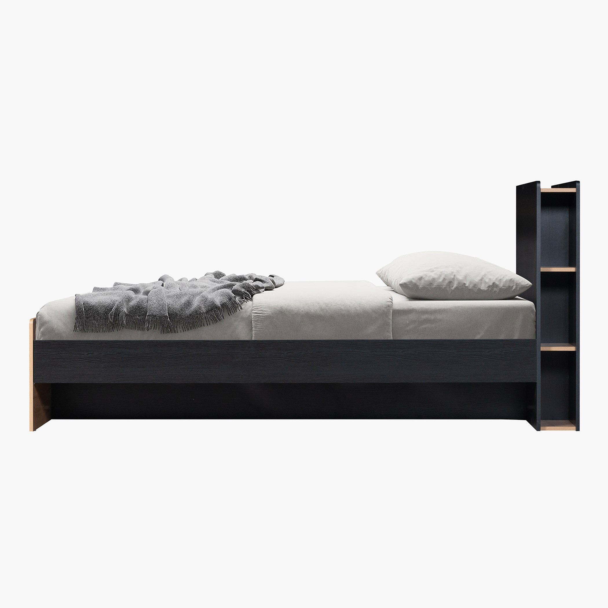 Jordan Single Smart Bed with Headboard Storage - 90x200 cm-hbxfurniture-bedsandbedsets-beds-single-image-10