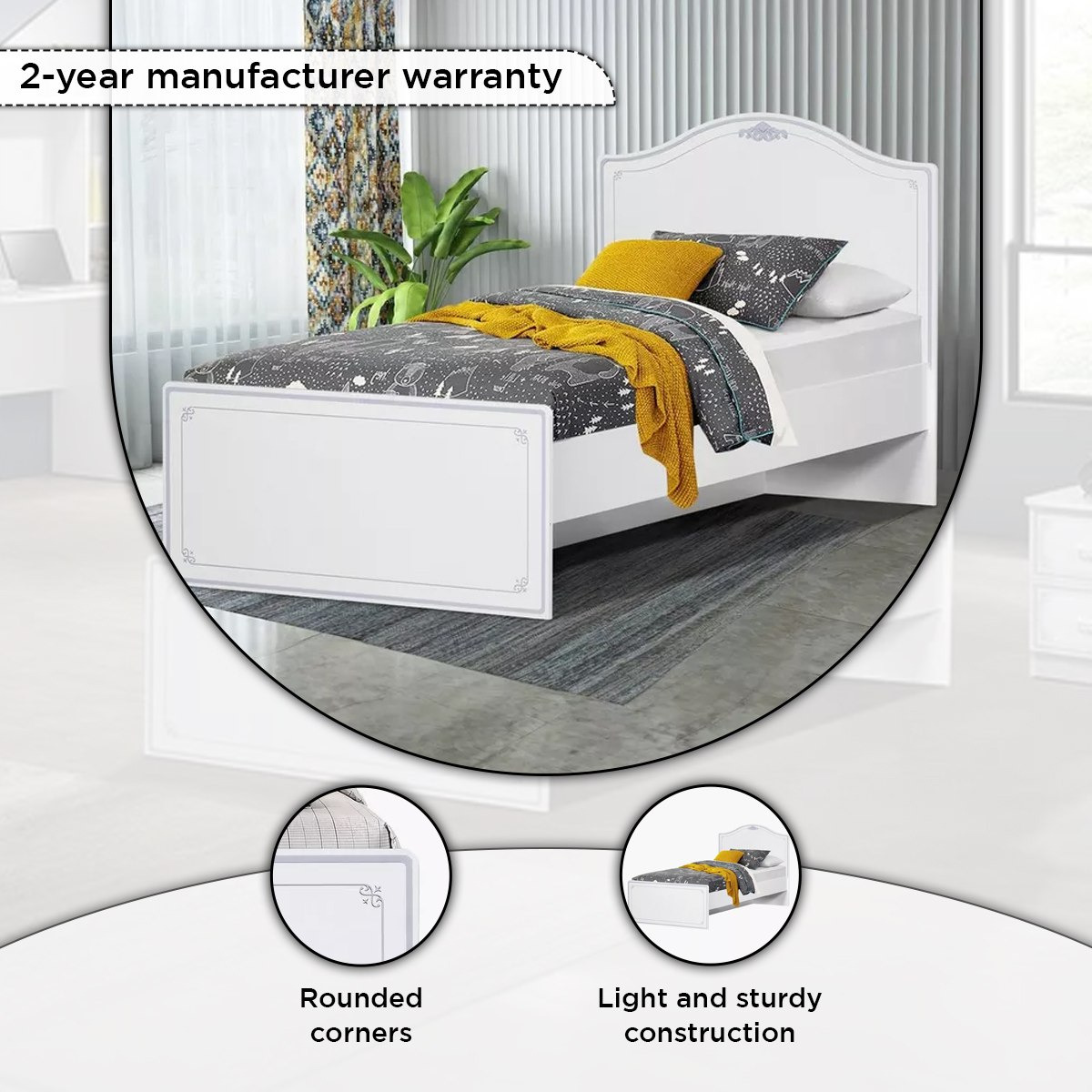 Spring Single Bed - 90x200 cm-hbxfurniture-bedsandbedsets-beds-single-image-4