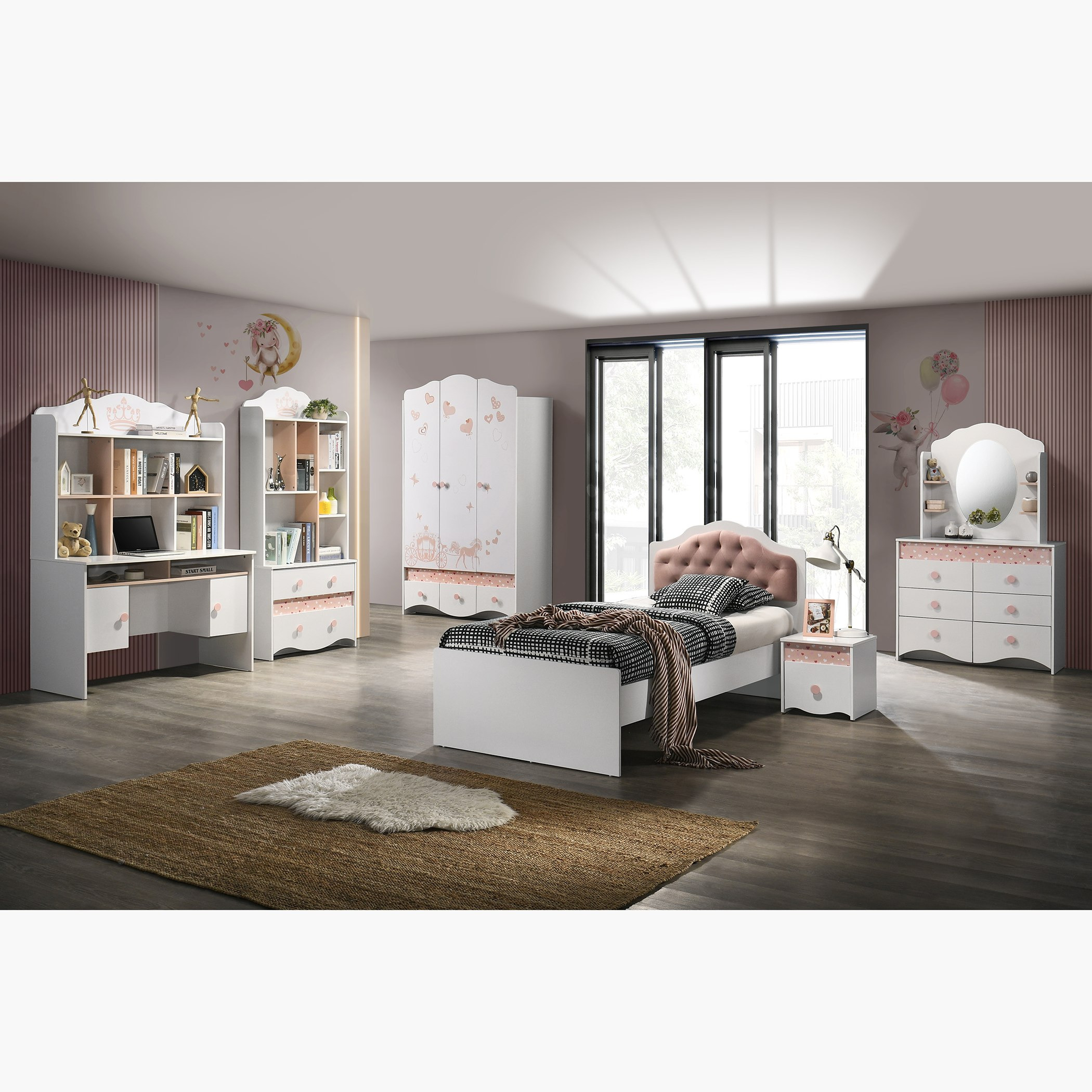 مكتب دراسة بمساحة تخزين من إلسا-hbxkidsandyouth-playroom-tablesandchairs-image-9
