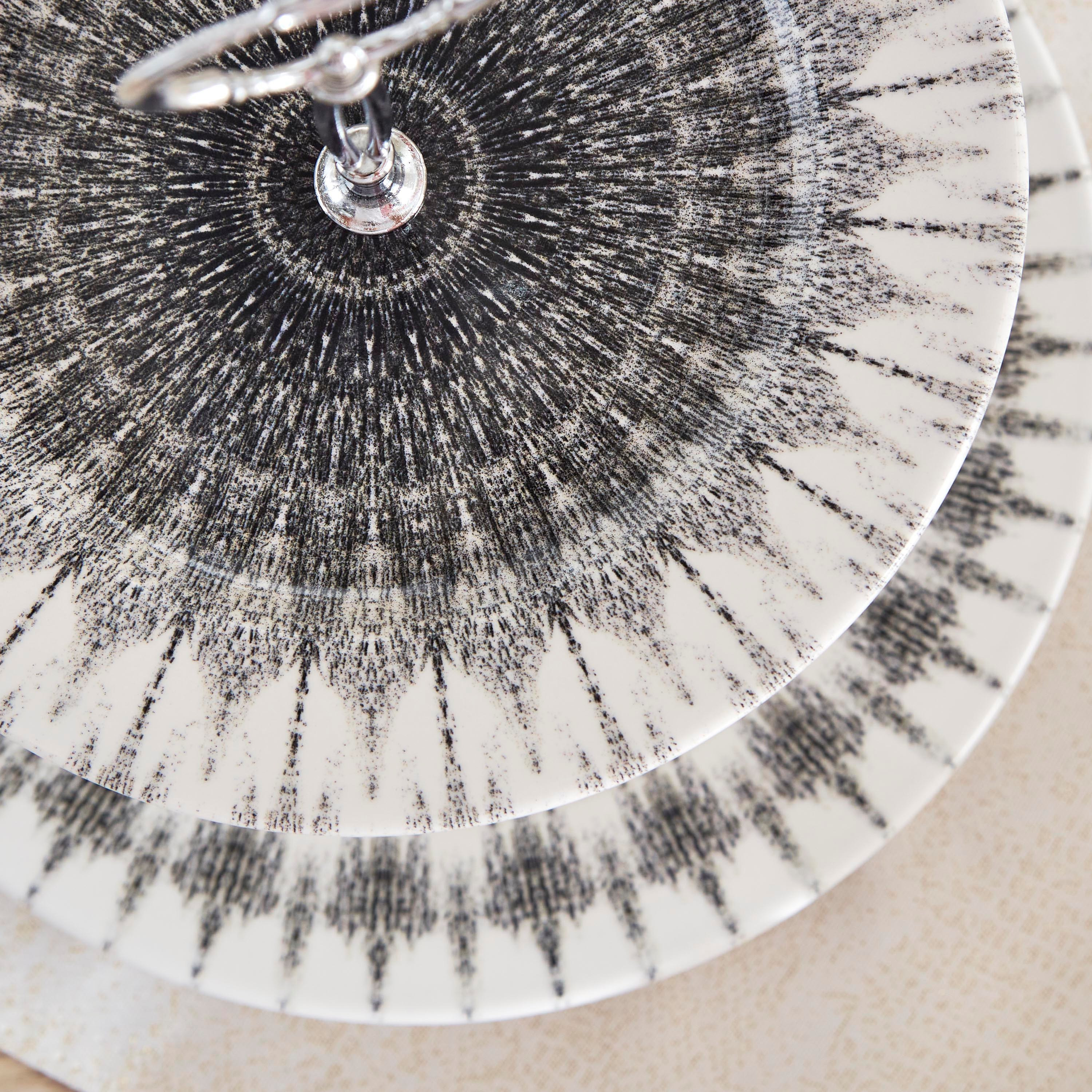 حامل كيك طابقين من كوزميك - 20x27 سم-hbxdecorandfurnishings-tabletop-serveware-image-4