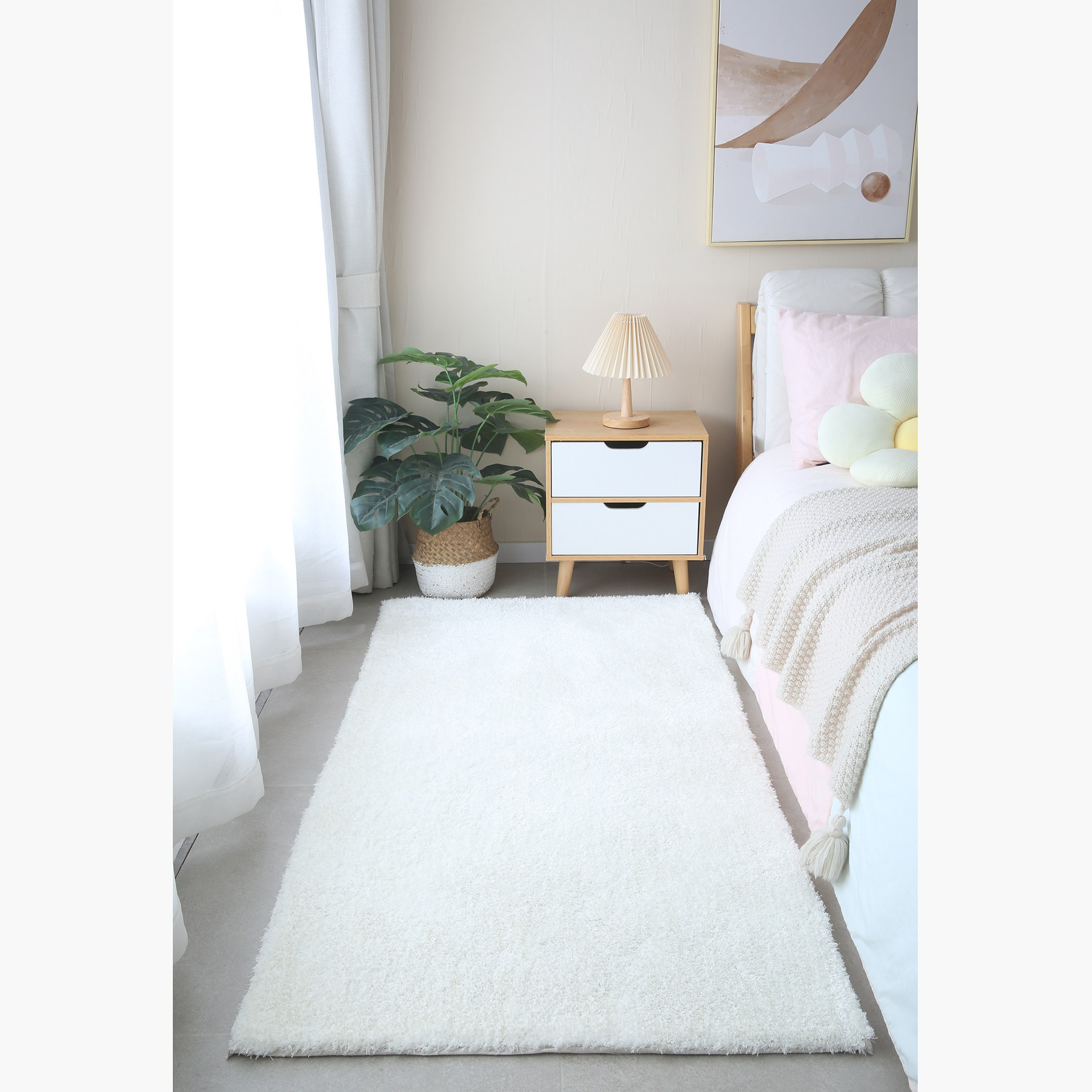 سجادة من الألياف الدقيقة من شيمر - 80x150 سم-hbxdecorandfurnishings-floorcoverings-rugs-image-1