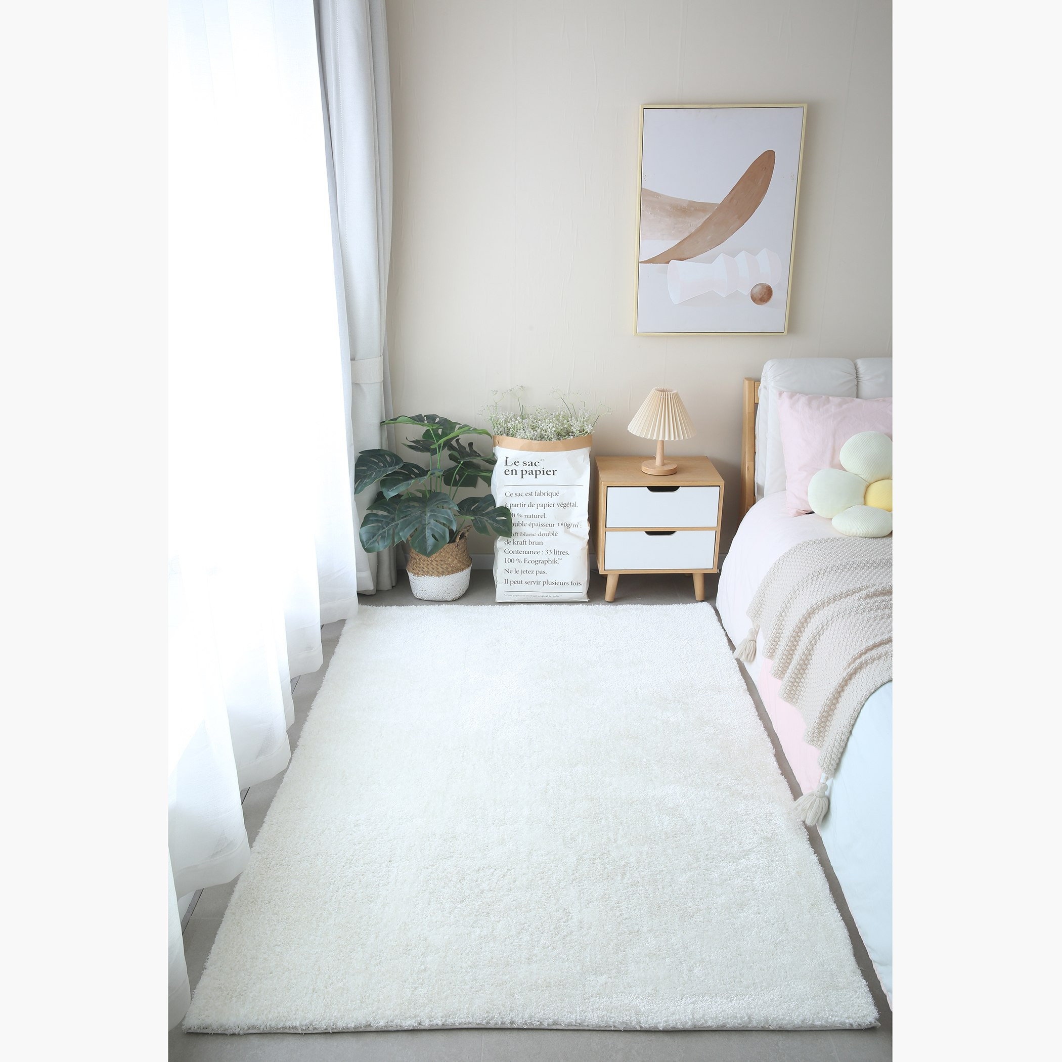 سجادة من الألياف الدقيقة من شيمر - 120x170 سم-hbxdecorandfurnishings-floorcoverings-rugs-image-1
