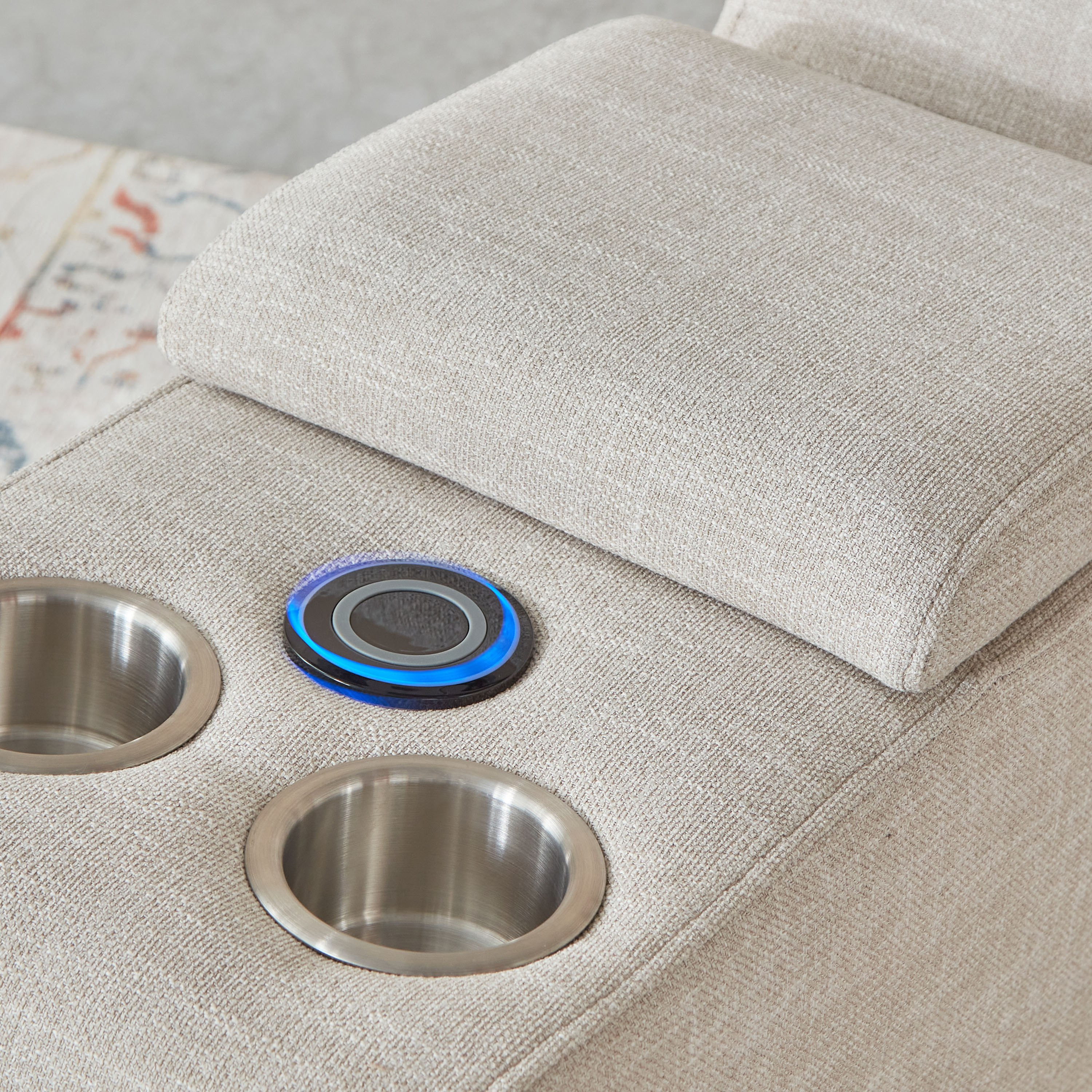 Imodular Fabric 2-Cup Holder Console with Storage Speaker and Charger-hbxlivingroom-sofasandarmchairs-sofas-image-8