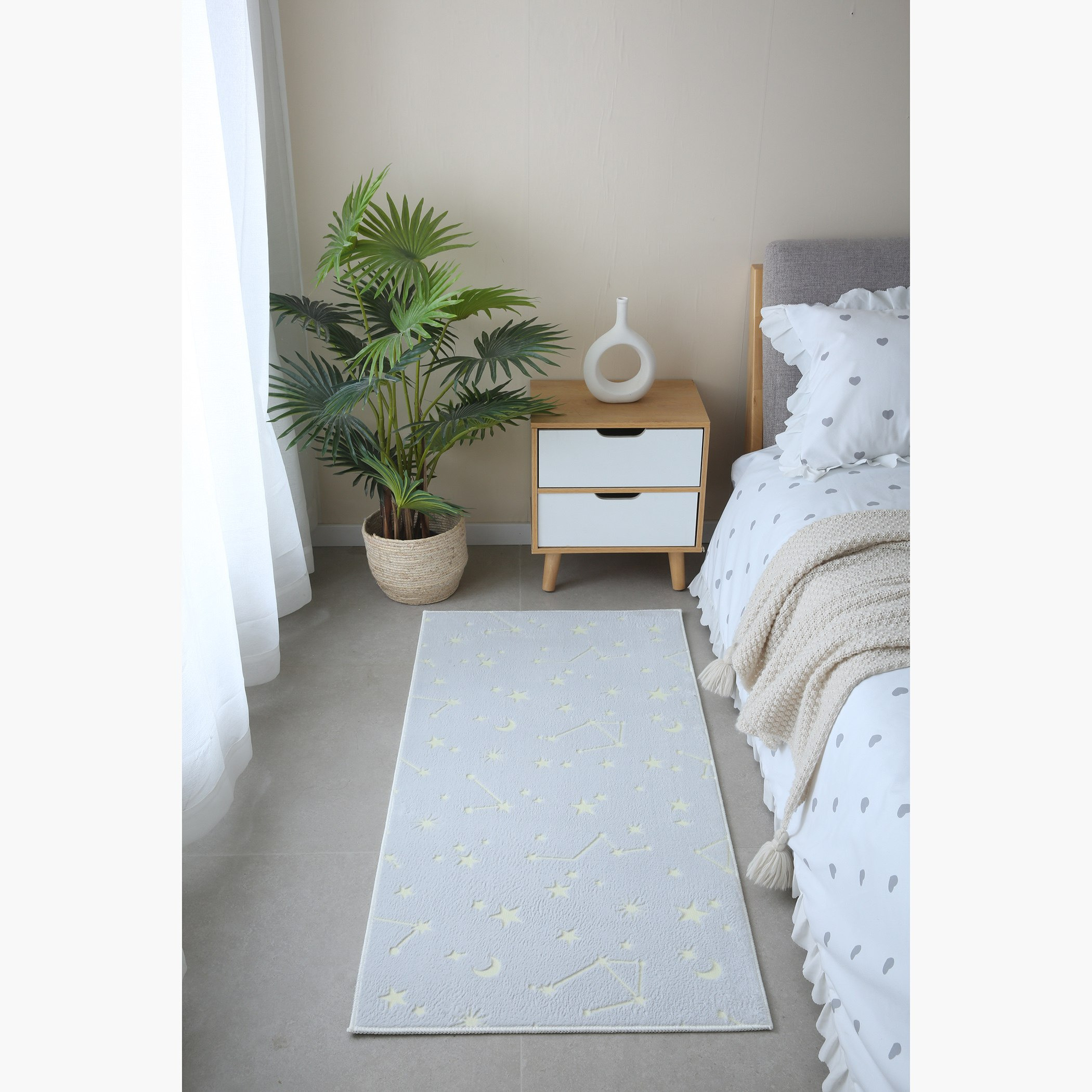 سجادة بتصميم مجرة متلألئة تتوهج في الظلام من بن - 60x120 سم-hbxhomeware-hbxkidsandyouth-image-1