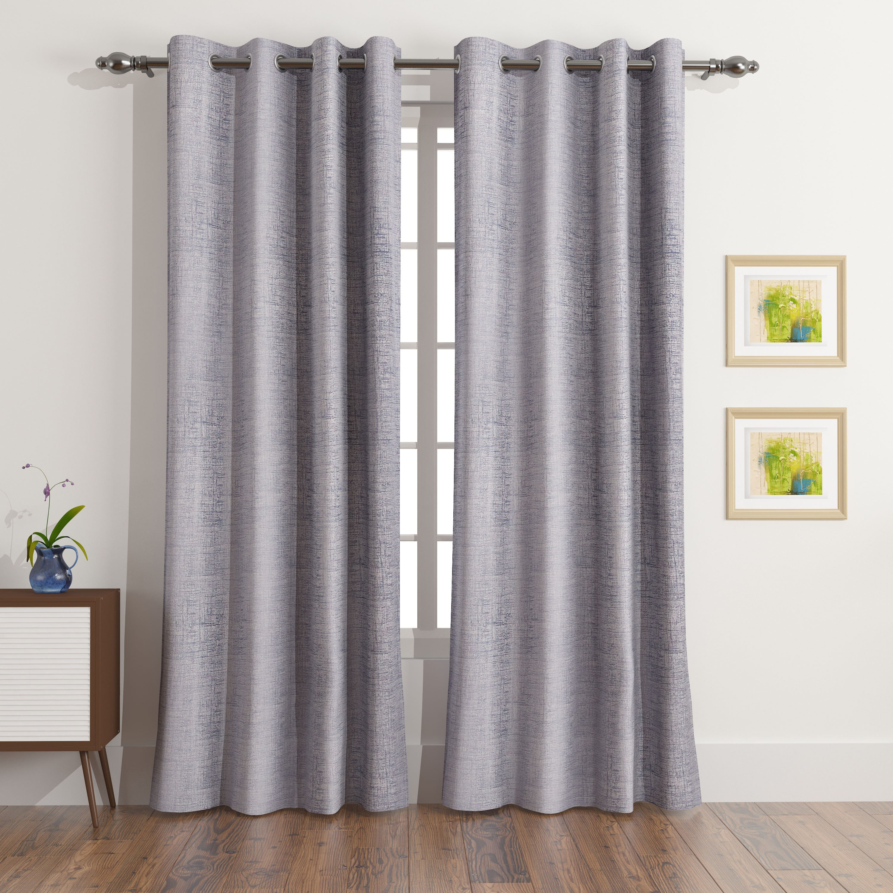 Martha 2-Piece Extra Long Jacquard Blackout Curtain Set - 140x300 cm-hbxhomeware-hbxdecorandfurnishings-image-1
