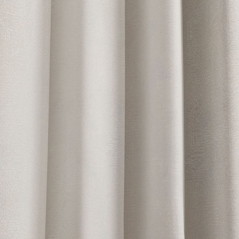 Sera Yara 2-Piece Extra Long Jacquard Blackout Curtain Set - 140x300 cm-Curtains-image-2