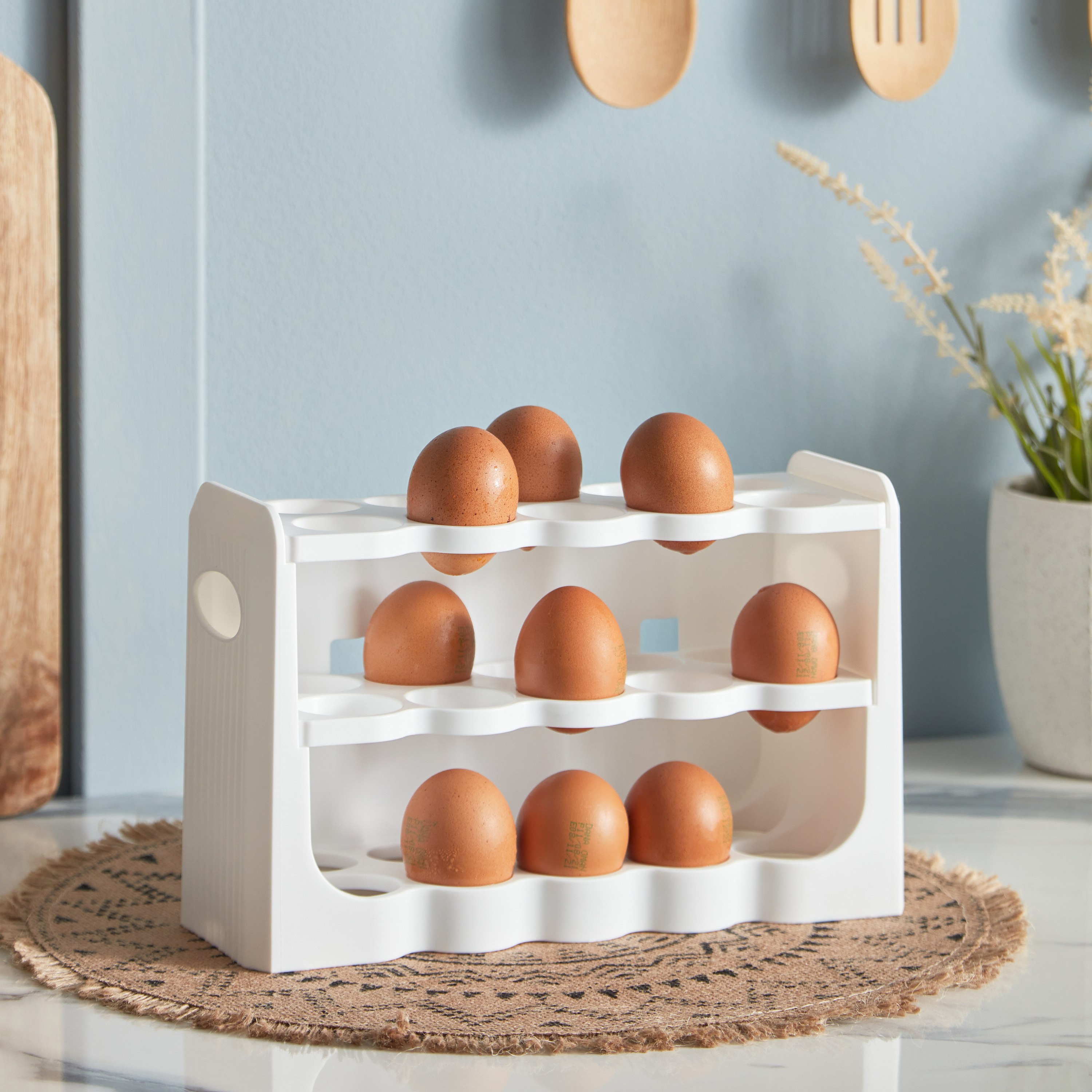 Foly Life 30-Eggs 3 Tier Holder - 10x27.5x7.5 cm-hbxkitchen-kitchenware-kitchenaccessories-image-1