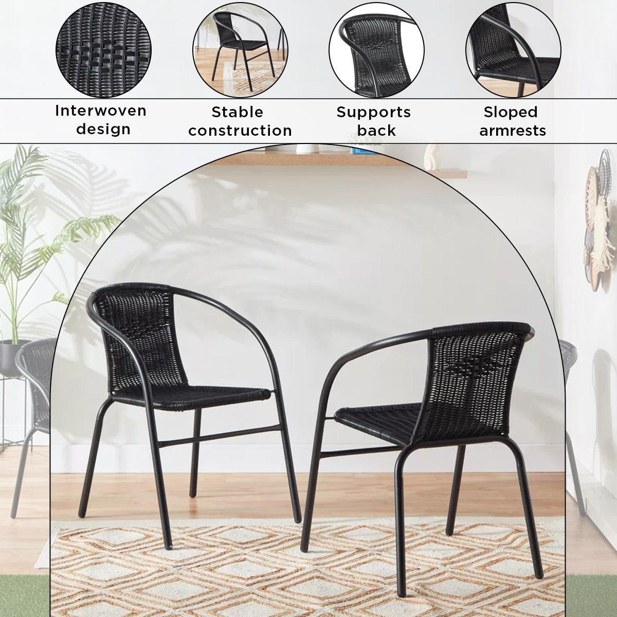طقم طاولة قهوة للجلسات الخارجية 2+1+1 مقاعد من مالطا-hbxfurniture-livingroom-sofasandsofasets-image-5