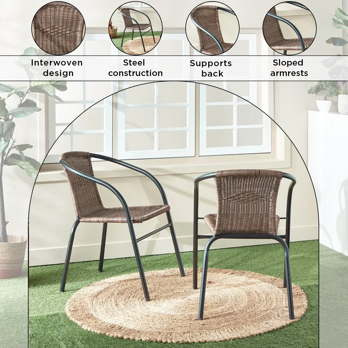 طقم 4 مقاعد للجلسات الخارجية من مالطا-hbxfurniture-outdoor-diningsets-image-5