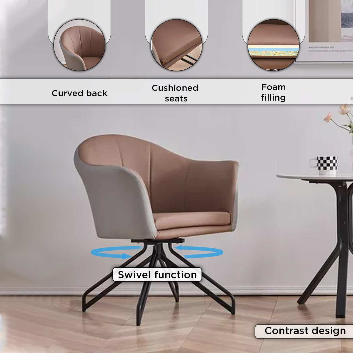 طقم طاولة قهوة خارجي 2+1+1 مقاعد مع وسائد - فيرا أندمان من موڤو-hbxfurniture-livingroom-sofasandsofasets-image-4