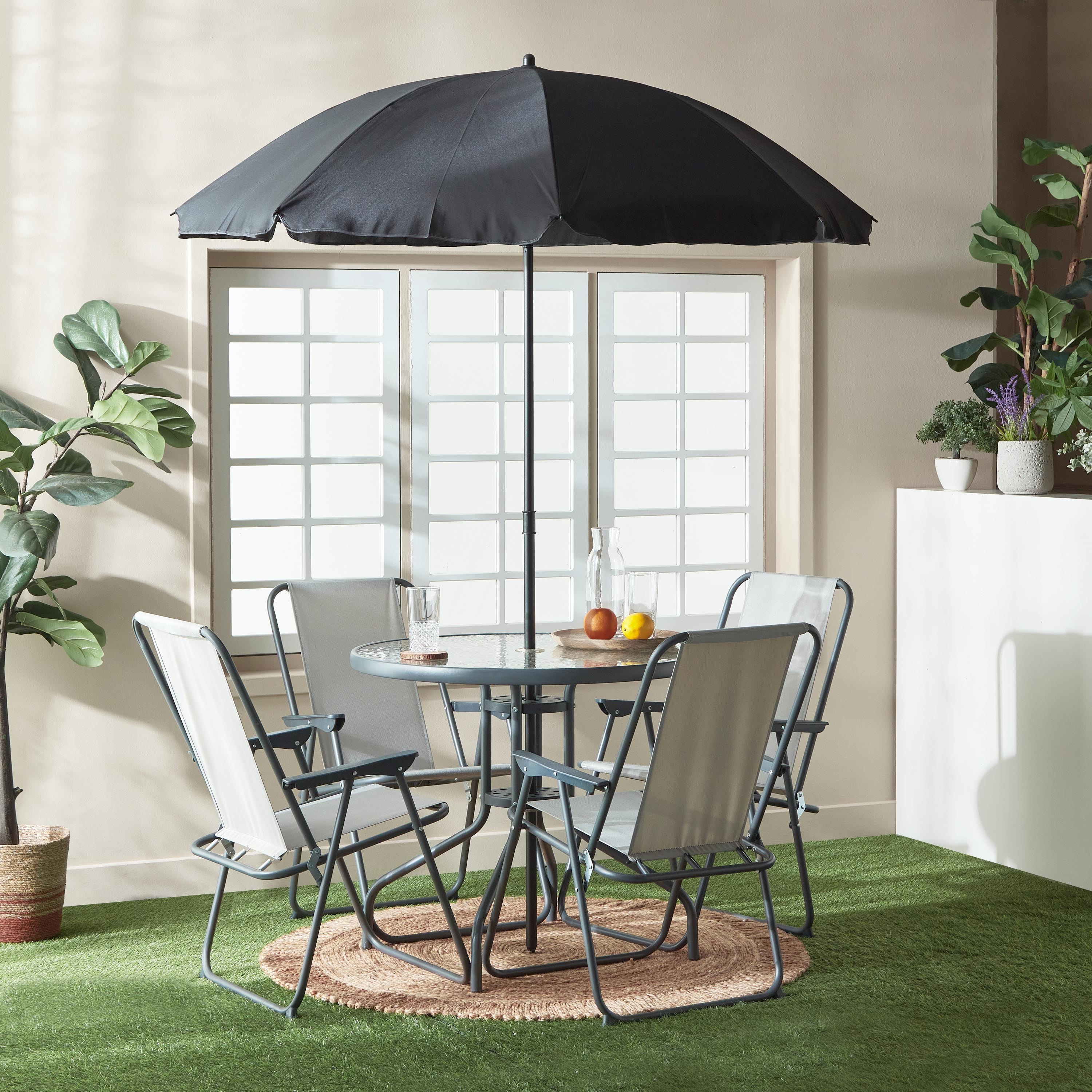 Patio sets with umbrella best sale on sale