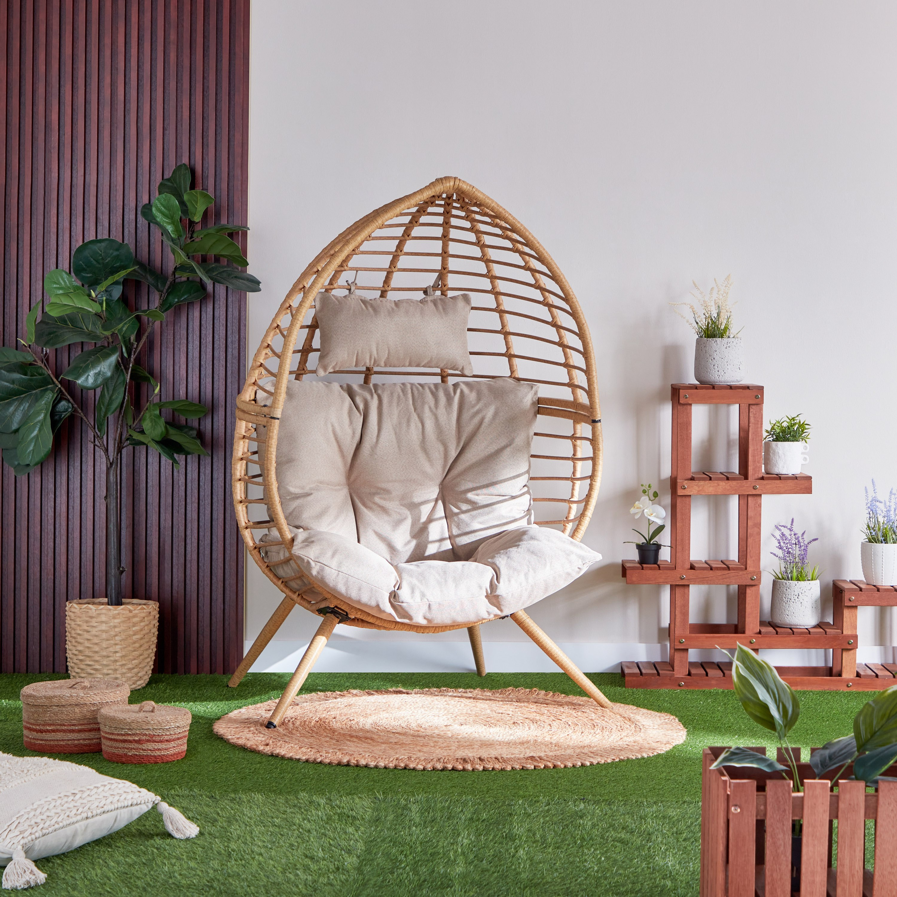 Outdoor hanging clearance cocoon chair