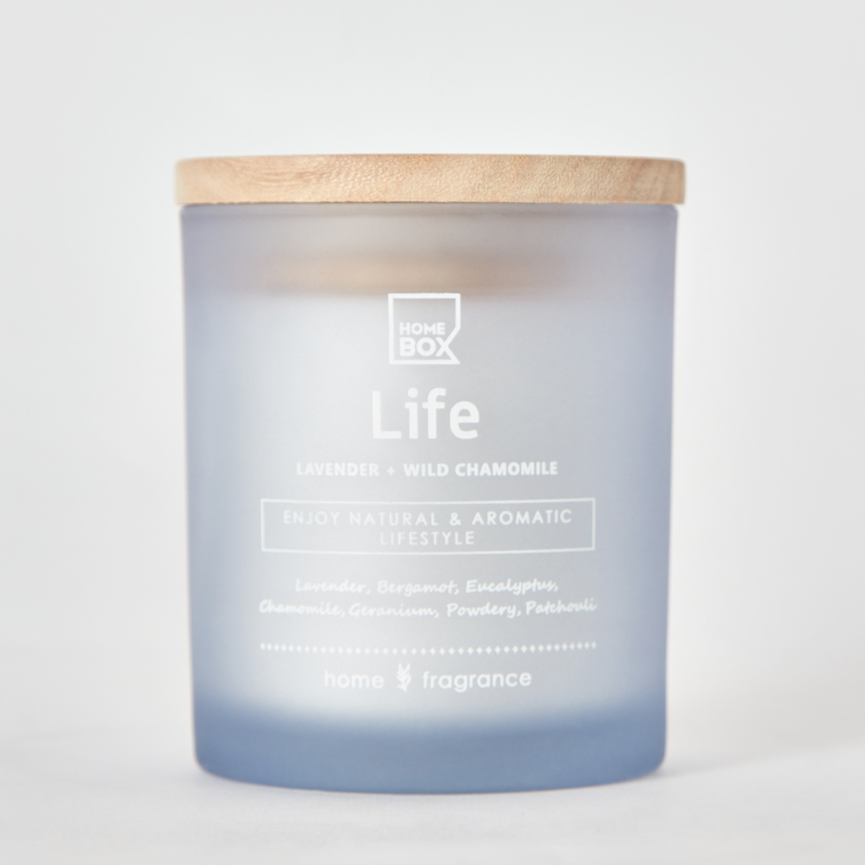 جرة شمع زجاج معتمة مع غطاء خشب لايف من سنتمنت - 206 جم-hbxlivingroom-decorandaccessories-candles-image-5