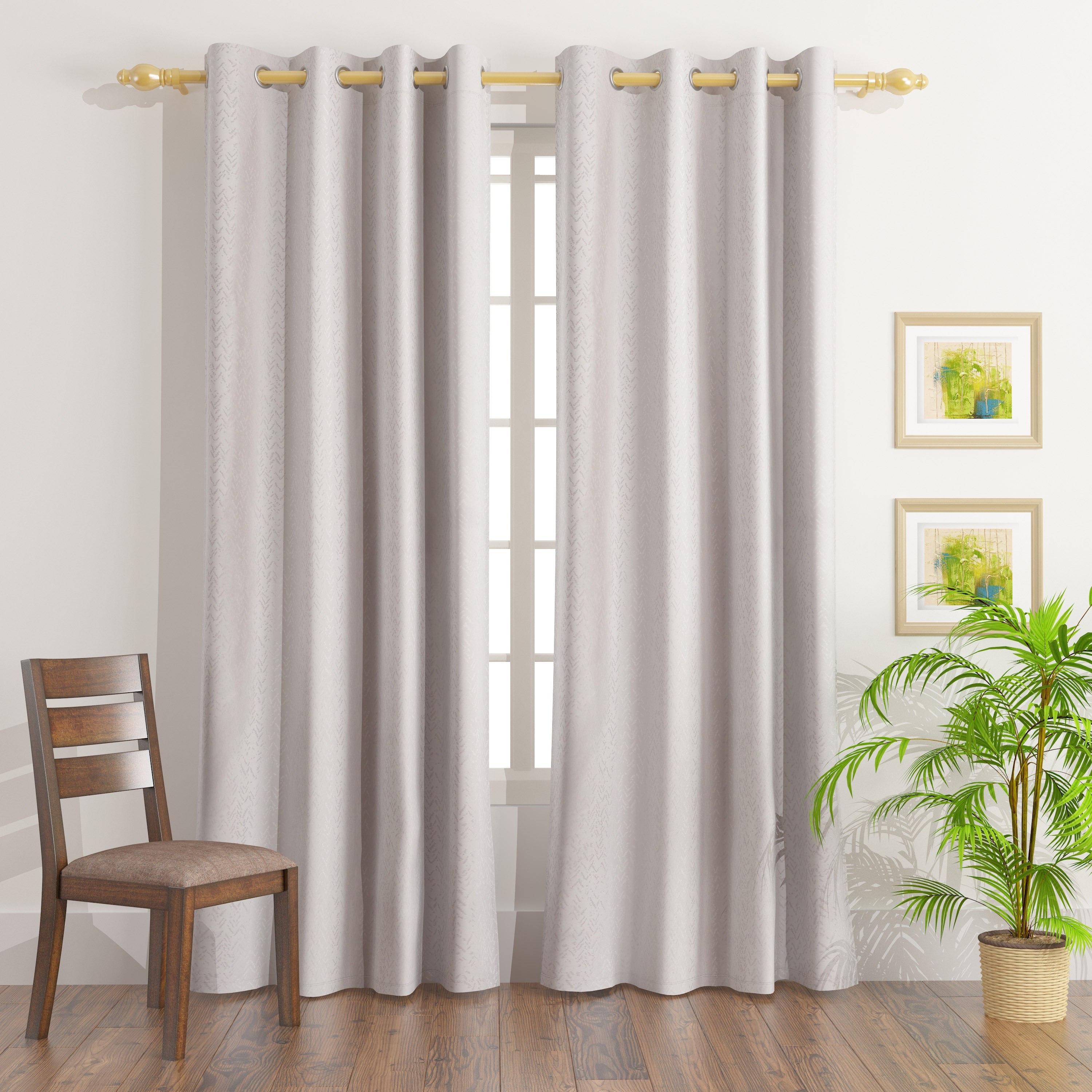 Texas Sese 2-Piece Jacquard Curtain Set - 135x240 cm-hbxhomeware-hbxdecorandfurnishings-image-1
