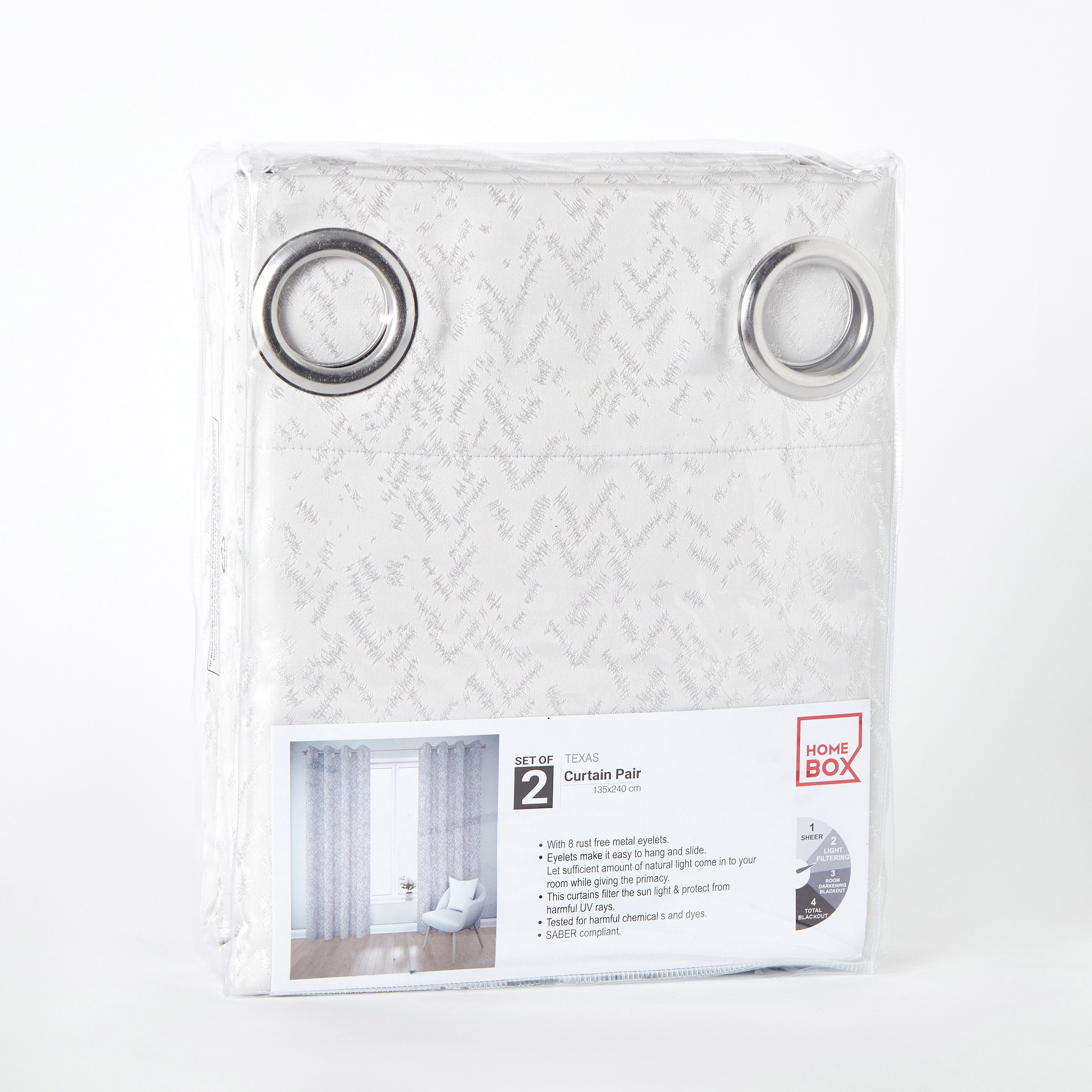 Texas Sese 2-Piece Jacquard Curtain Set - 135x240 cm-hbxhomeware-hbxdecorandfurnishings-image-4