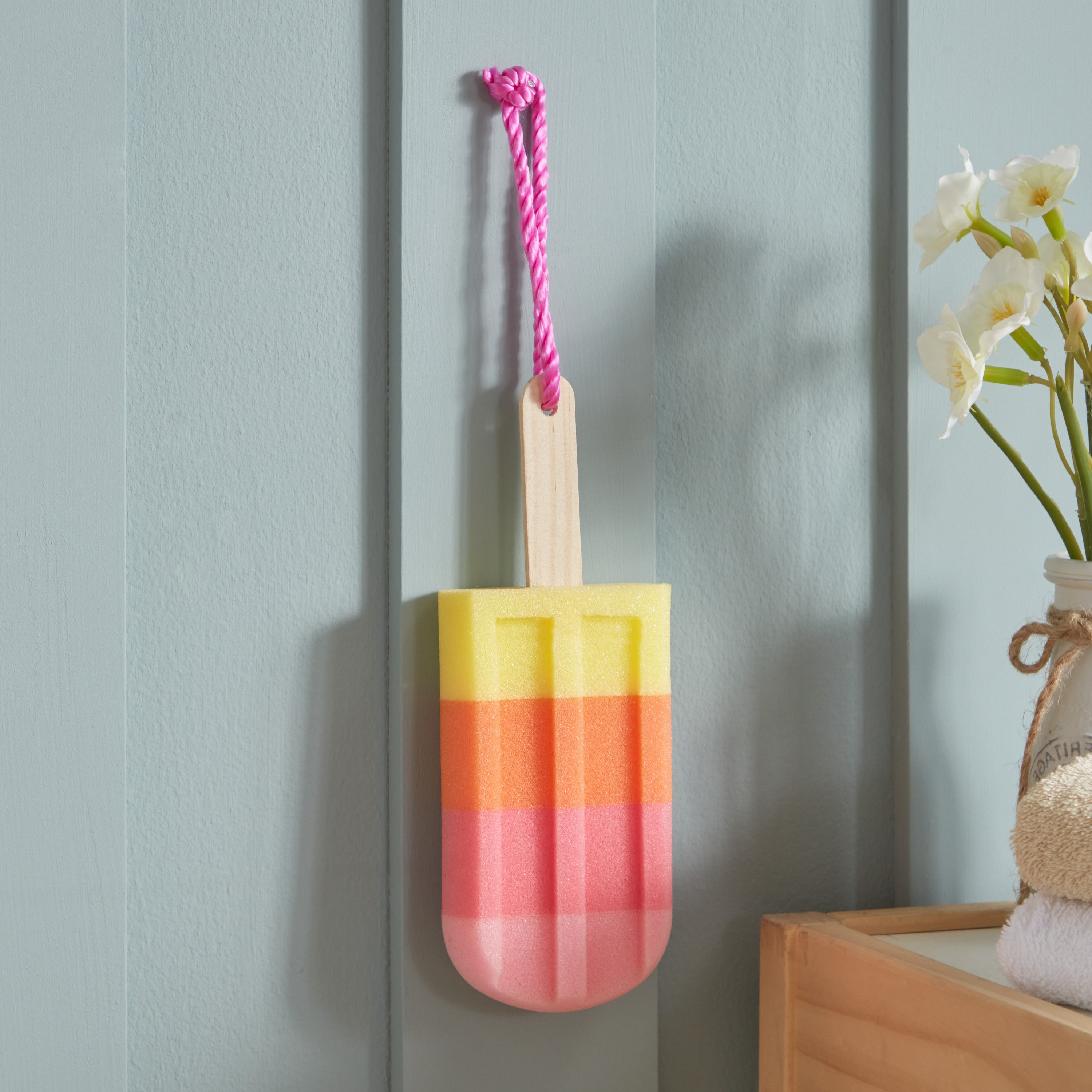 إسفنجة استحمام بتصميم آيس كريم - 22x8x3 سم-hbxhomeware-hbxkidsandyouth-image-1