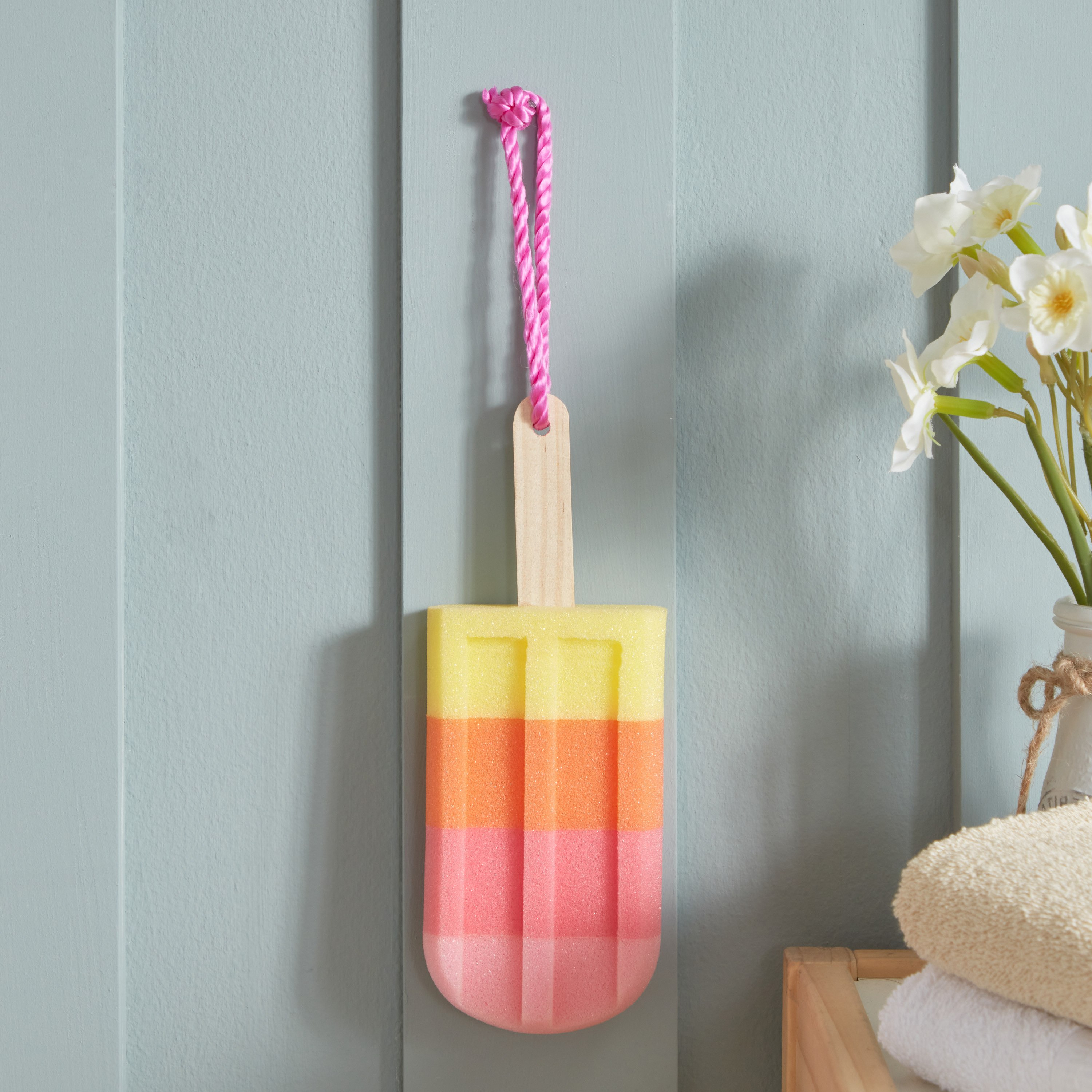 إسفنجة استحمام بتصميم آيس كريم - 22x8x3 سم-hbxhomeware-hbxkidsandyouth-image-2
