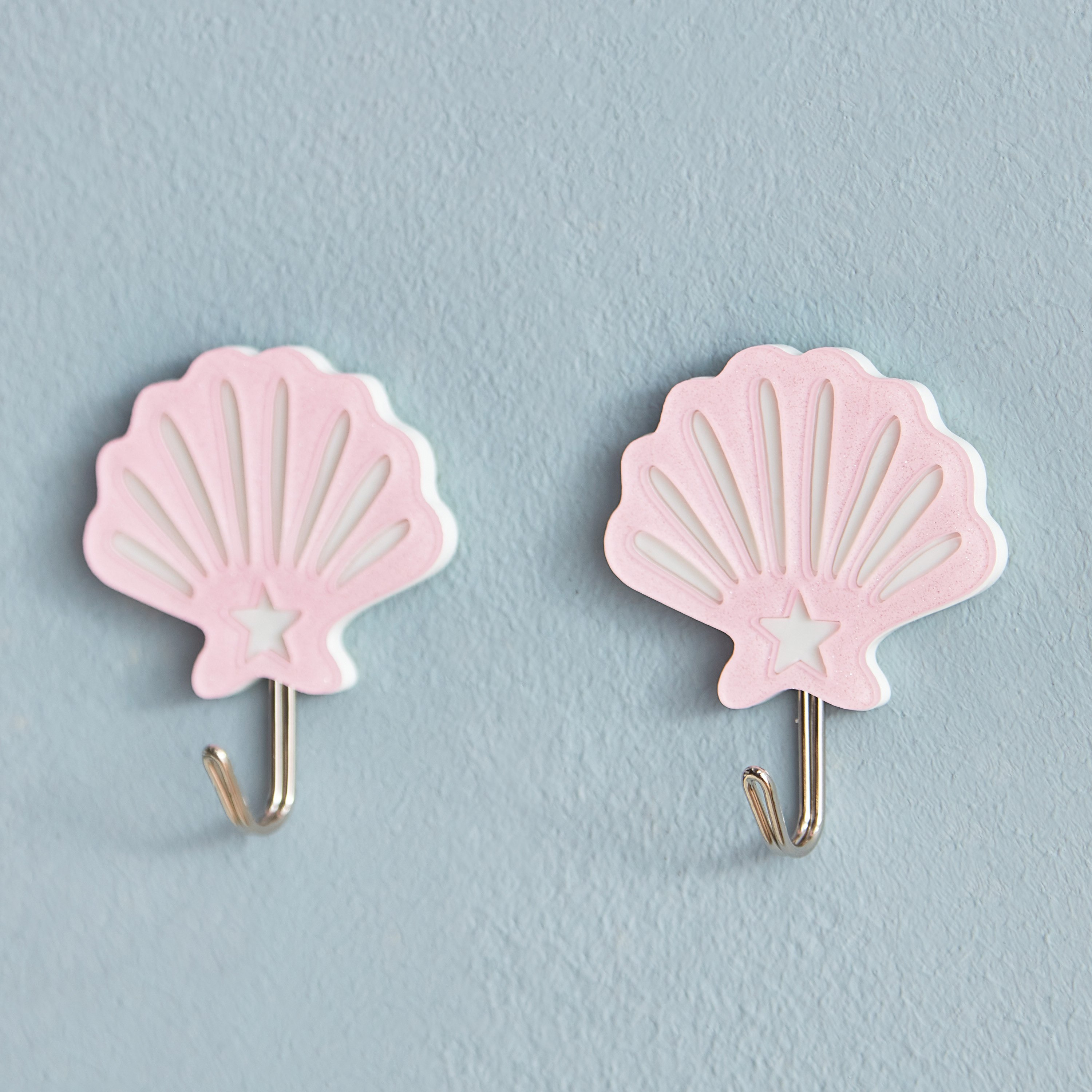 Shells 2-Piece Hook Set - 10x20x1.5 cm-hbxhomeware-hbxkidsandyouth-image-2