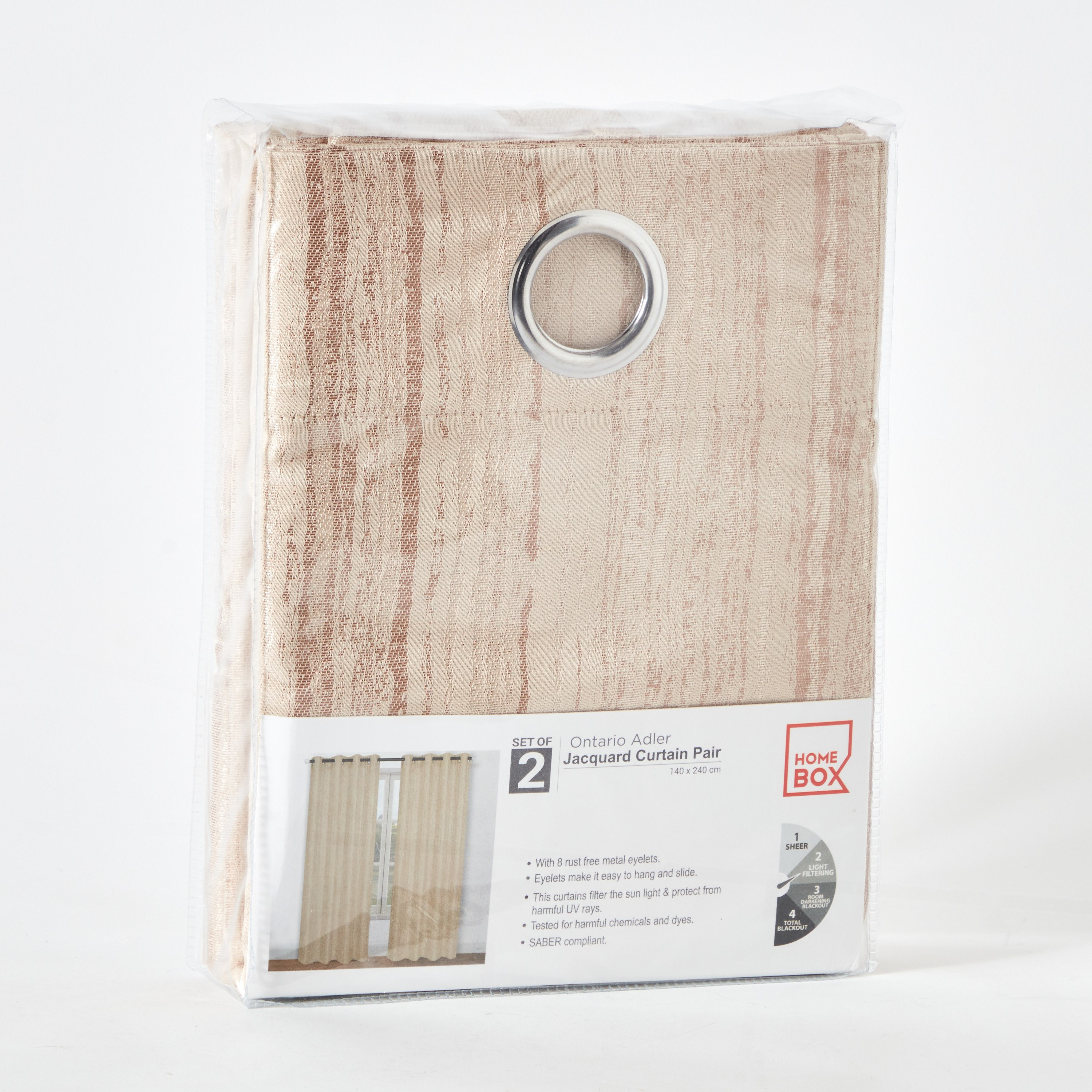 طقم ستائر جاكار قطعتين أدلر من أونتاريو  - 140x240 سم-hbxhomeware-hbxdecorandfurnishings-image-4