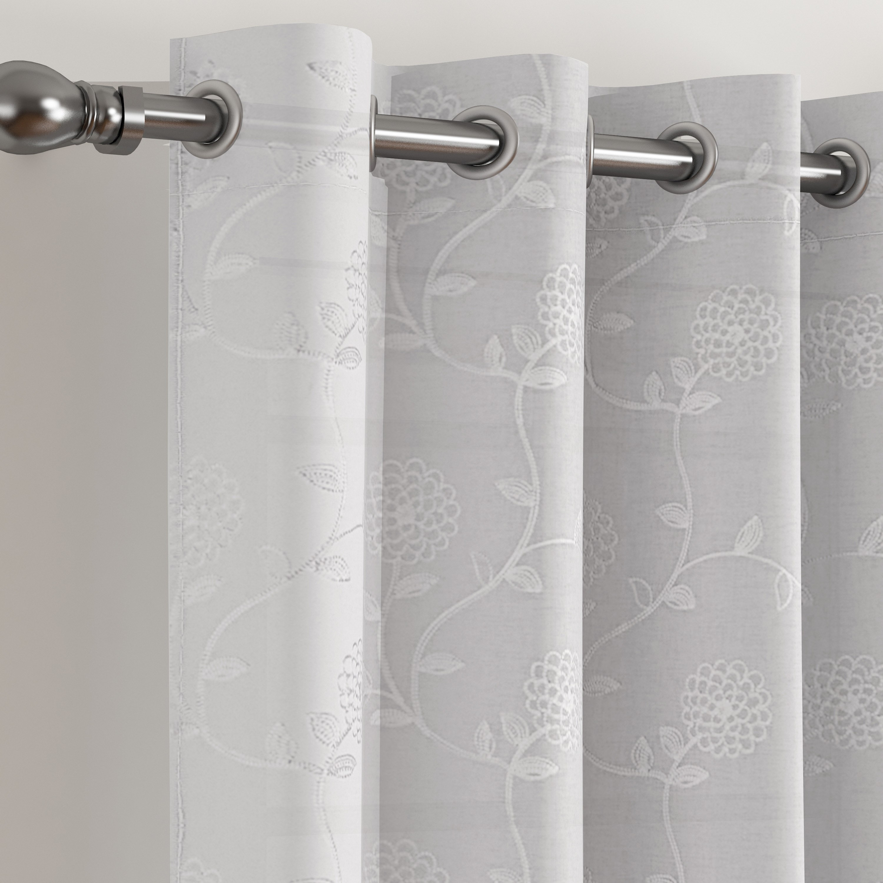 طقم ستائر شفافة بارزة الملمس طويلة جدًا من قطعتين من براكستون آرا ريزا - 140x300 سم-hbxhomeware-hbxdecorandfurnishings-image-2
