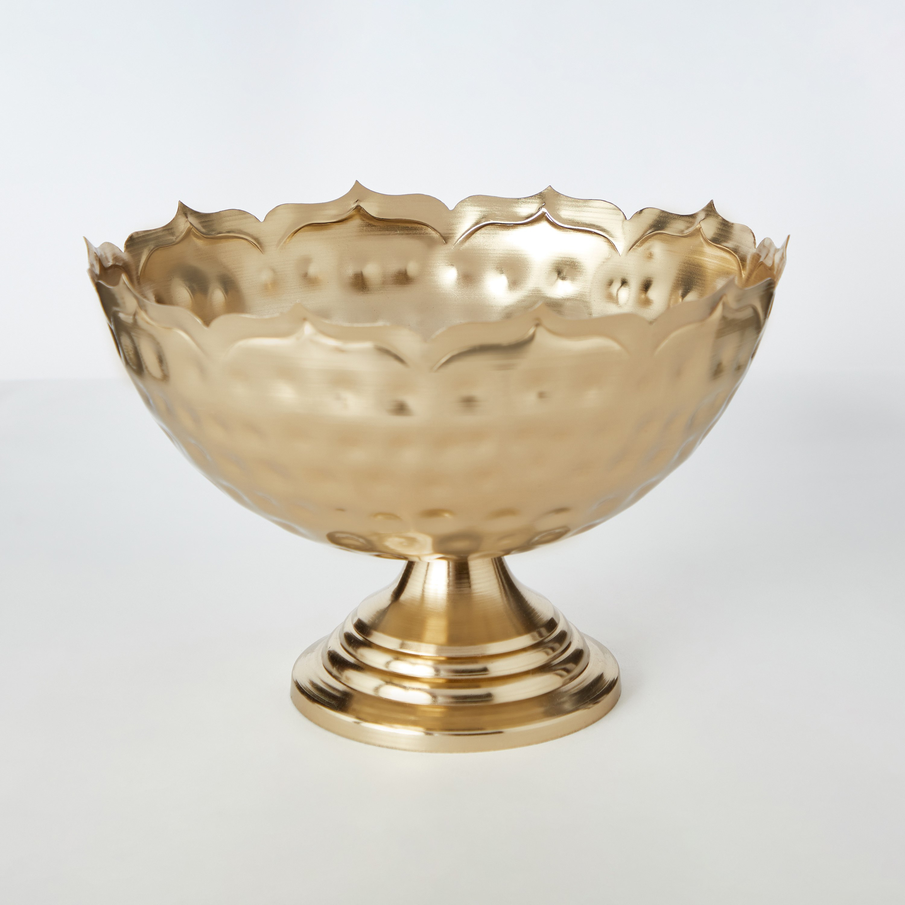 Kyra Metal Hammered Decorative Bowl - 27.4x27x17 cm-hbxdecorandfurnishings-homeaccessories-bowls-image-7