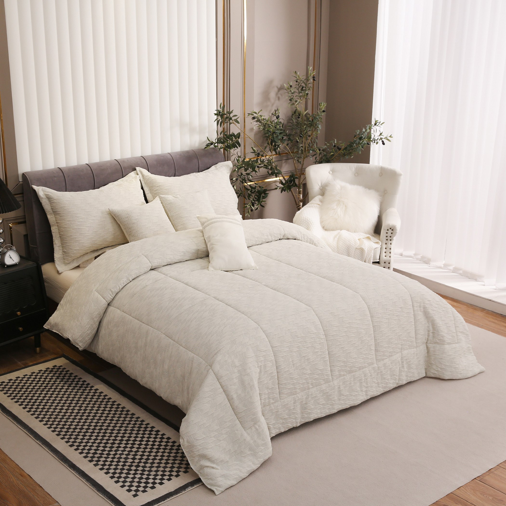 طقم لحاف كينج جاكارد 7 قطع من فان - 220x240 سم-hbxhomeware-hbxdecorandfurnishings-image-1