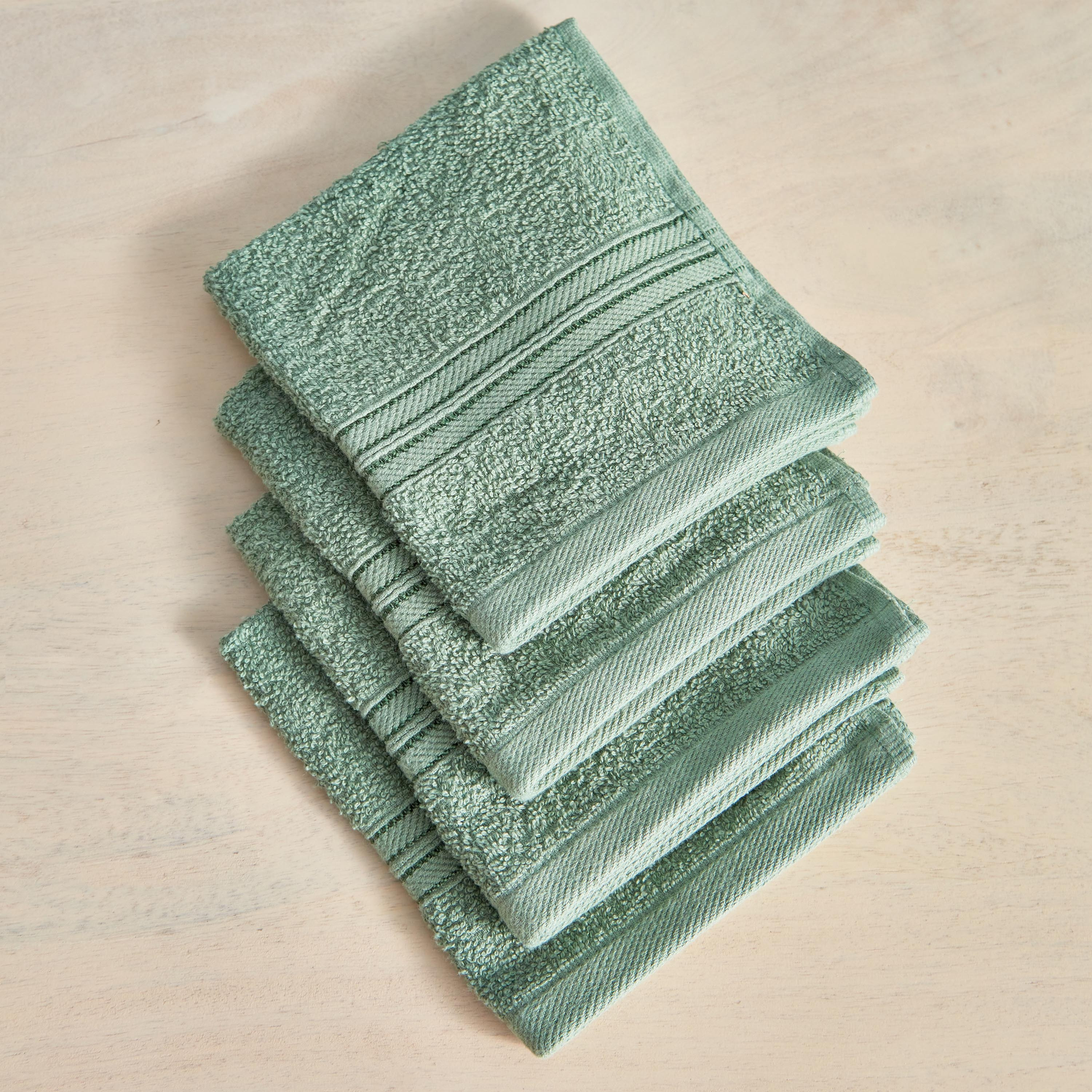 طقم مناشف وجه ممشطة 4 قطع من إسنشيال - 30x30 سم-hbxbathroom-bathroomtextiles-image-3
