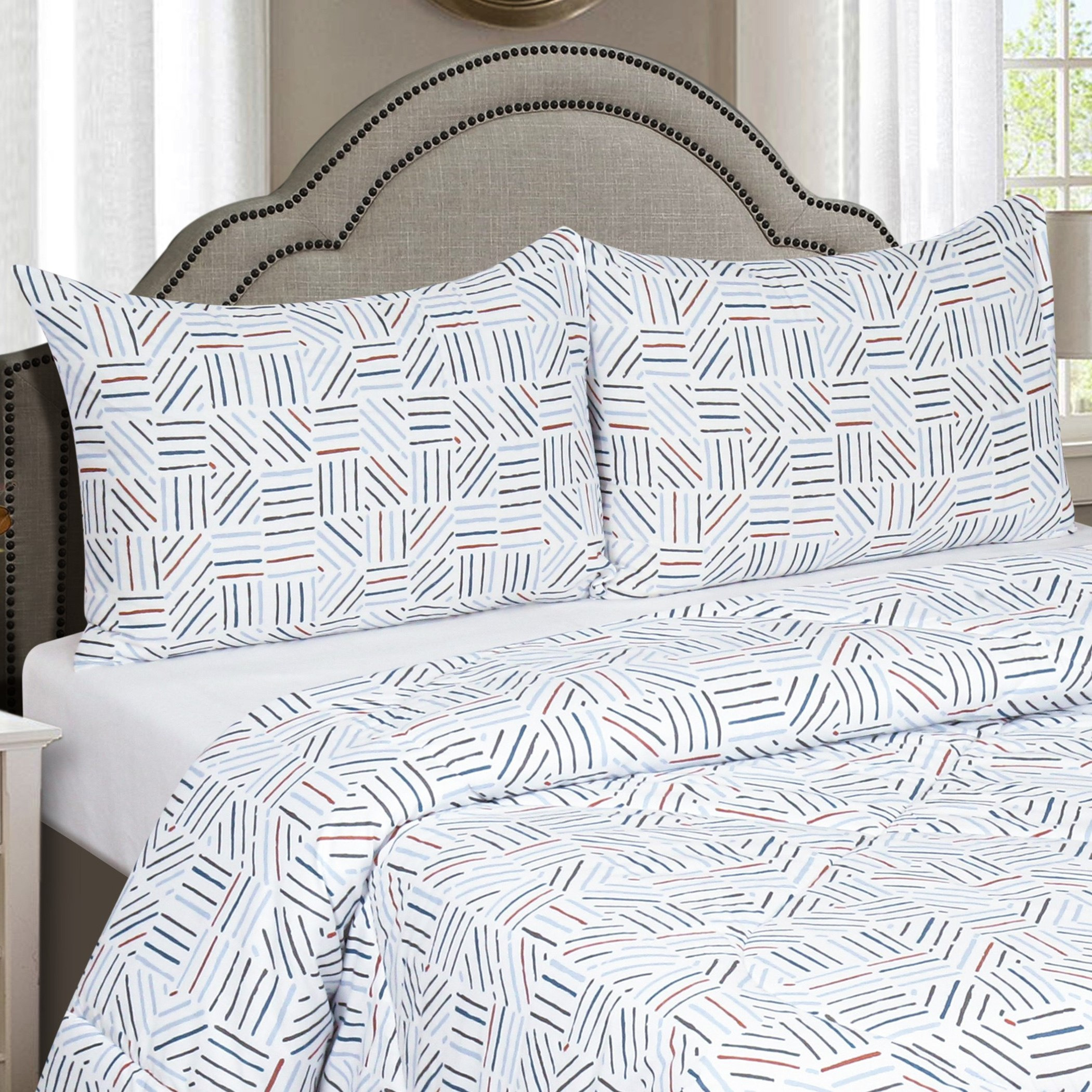 Madison Senaki 3-Piece Twin Printed Cotton Comforter Set - 160x220 cm-hbxkidsandyouth-beddingandfurnishings-comfortersets-image-2