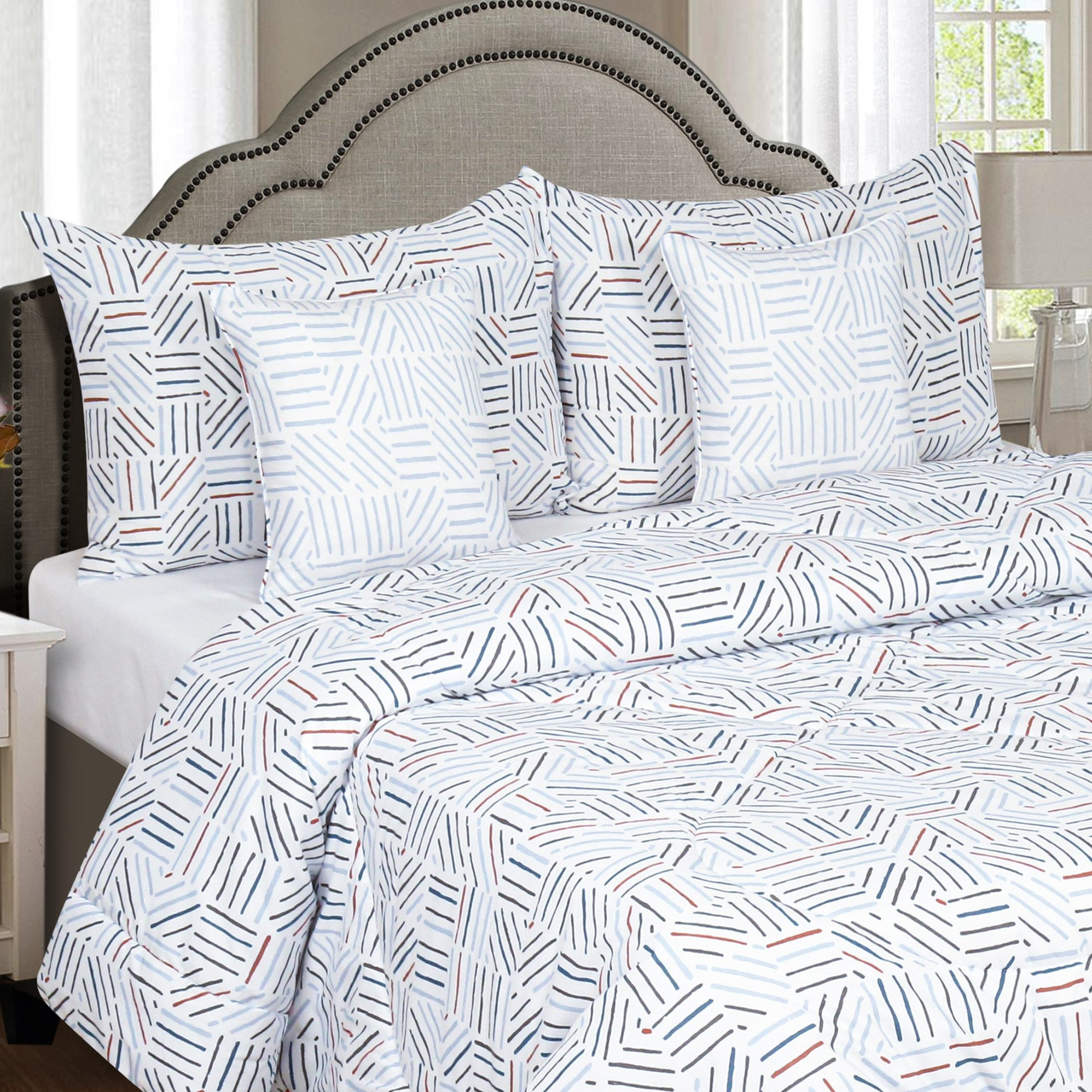 طقم لحاف كينج 5 قطع سيناكي من ماديسون - 220x240 سم-hbxhomeware-hbxdecorandfurnishings-image-2
