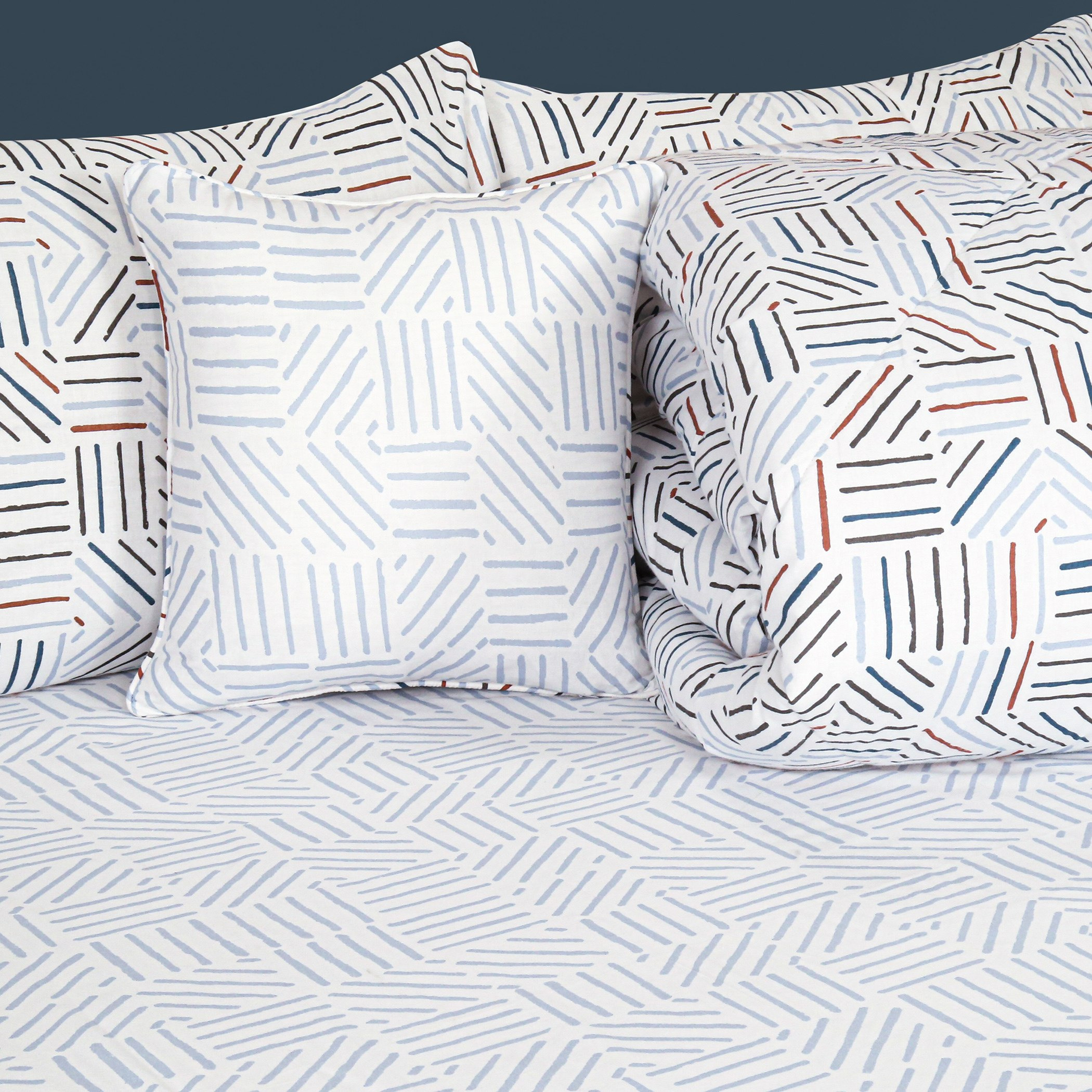 طقم لحاف قطن مزدوج 5 قطع بطبعات سيناكي من ماديسون- 160x220 سم-hbxkidsandyouth-beddingandfurnishings-comfortersets-image-4