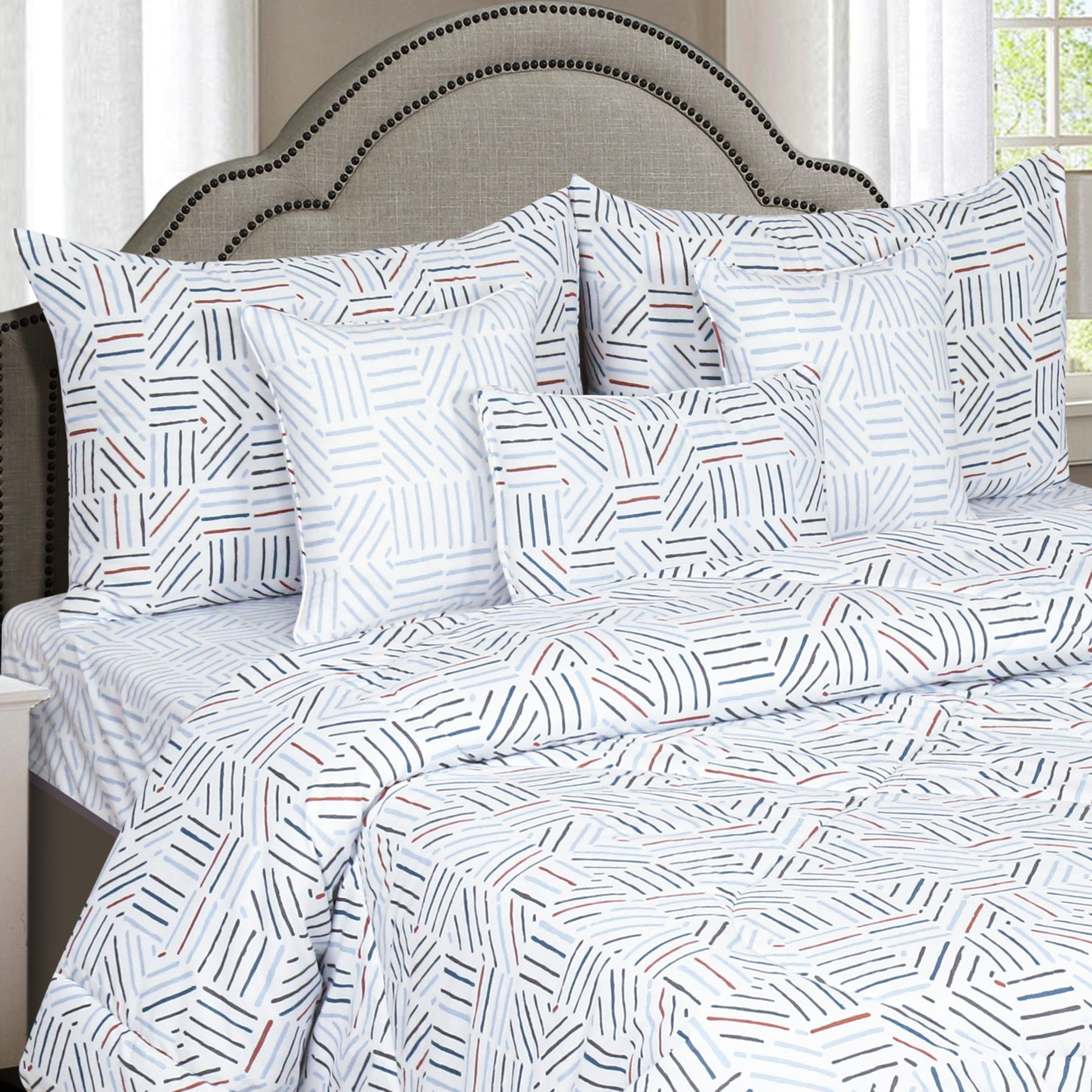 Madison Senaki 7-Piece King Cotton Comforter Set - 180x200 cm-hbxhomeware-hbxdecorandfurnishings-image-2